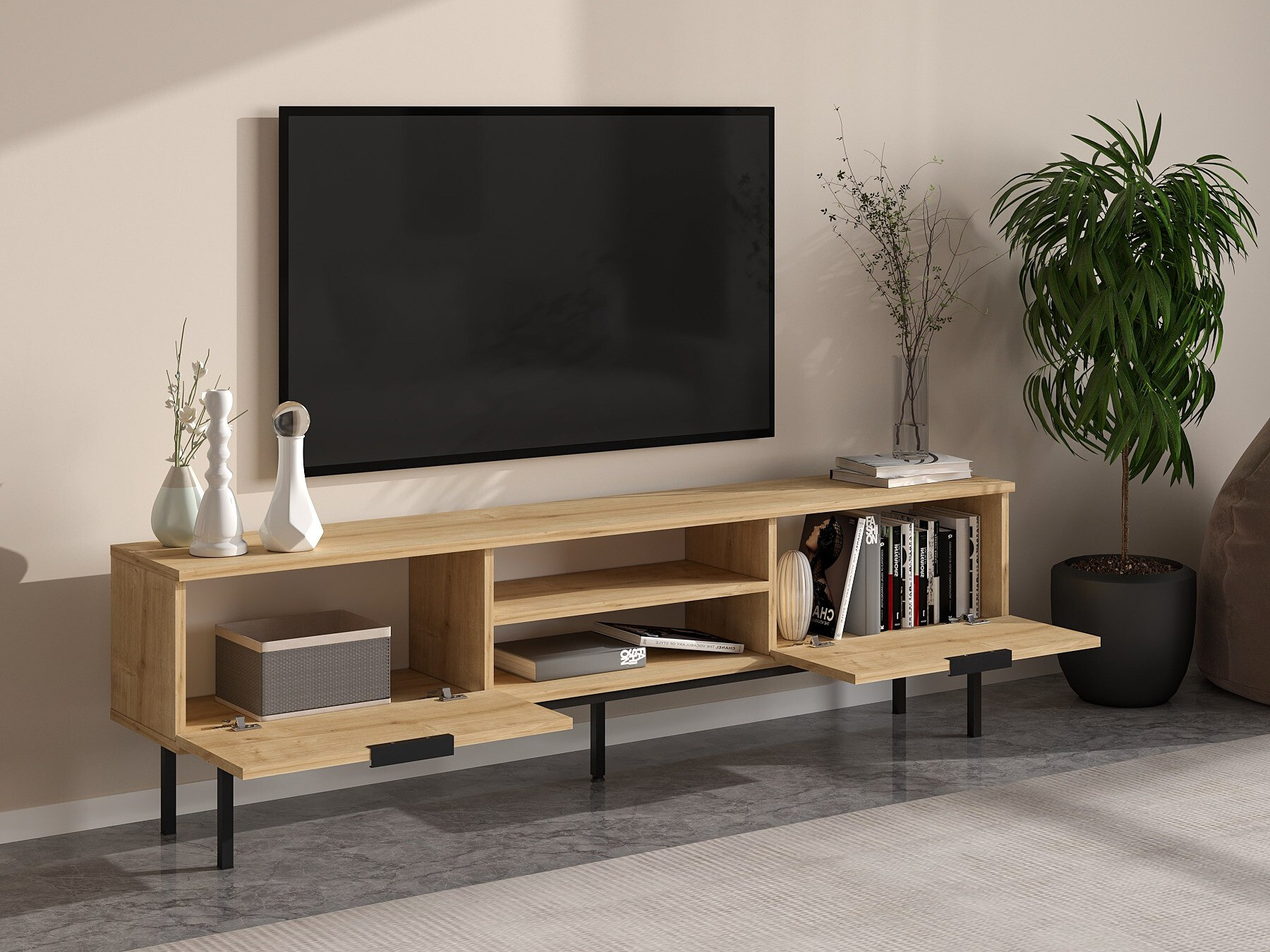 Mueble TV Kailua 2540 (Roble)