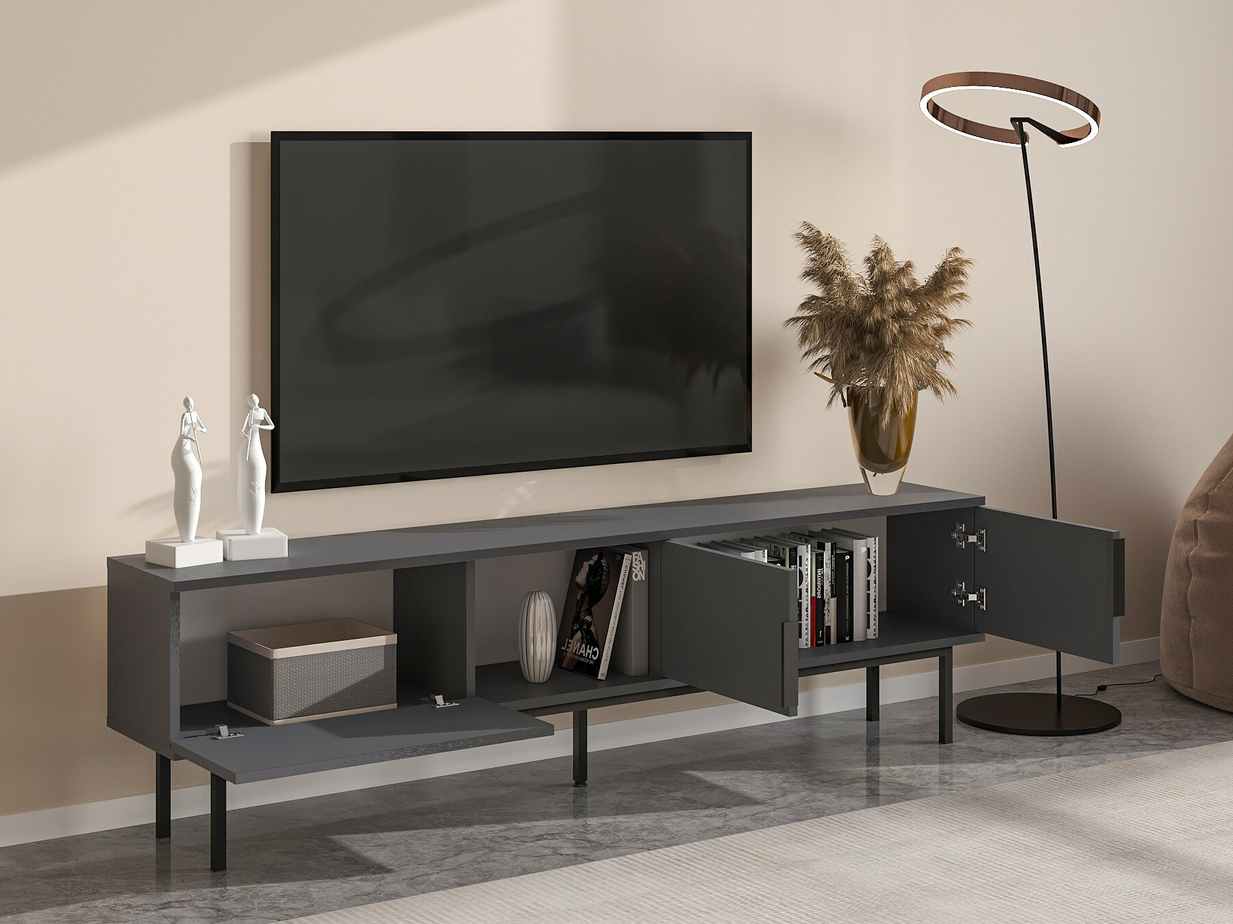 Mueble TV Kailua 2541 (Antracita)