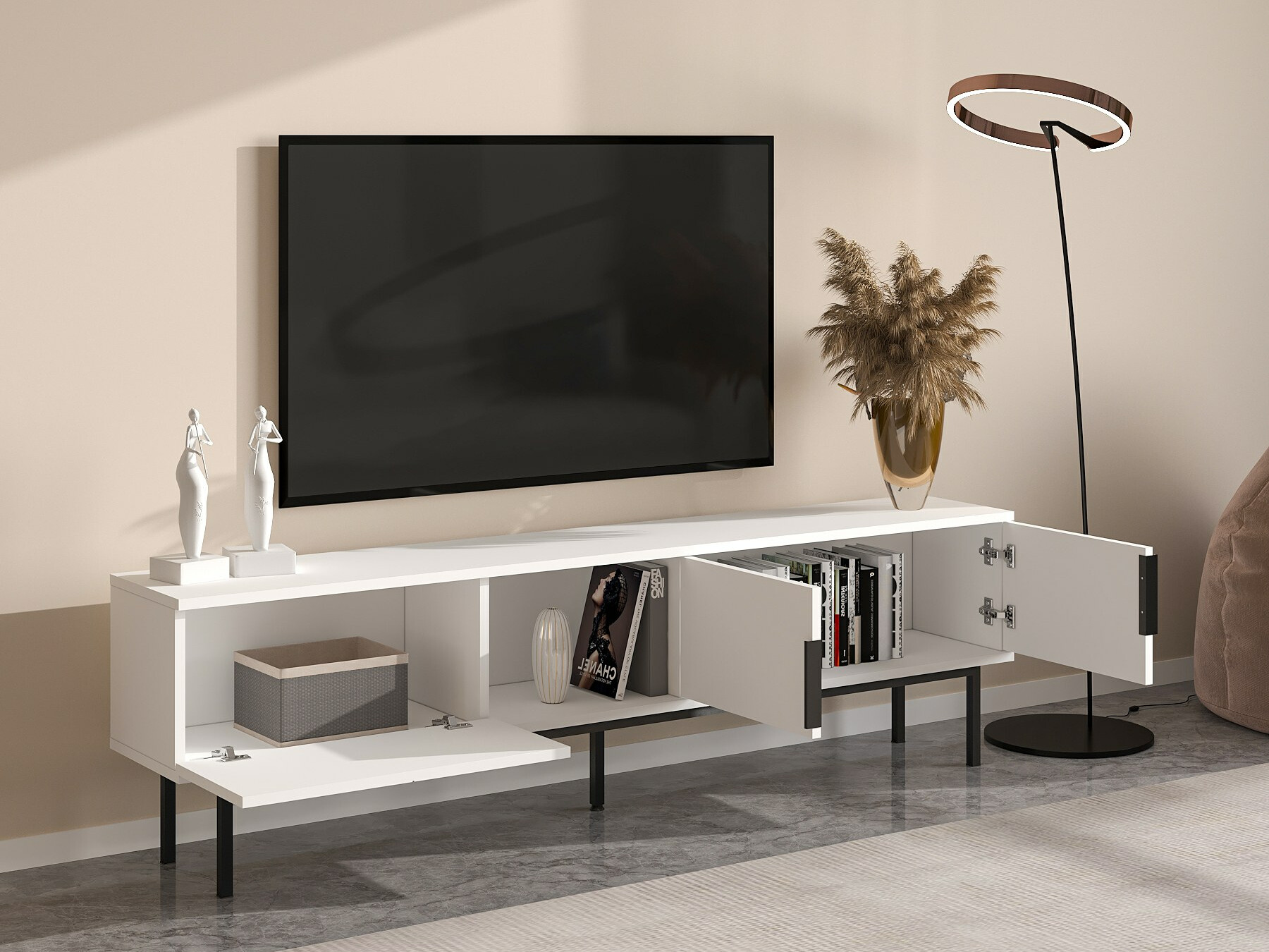 Mueble TV Kailua 2541 (Blanco)