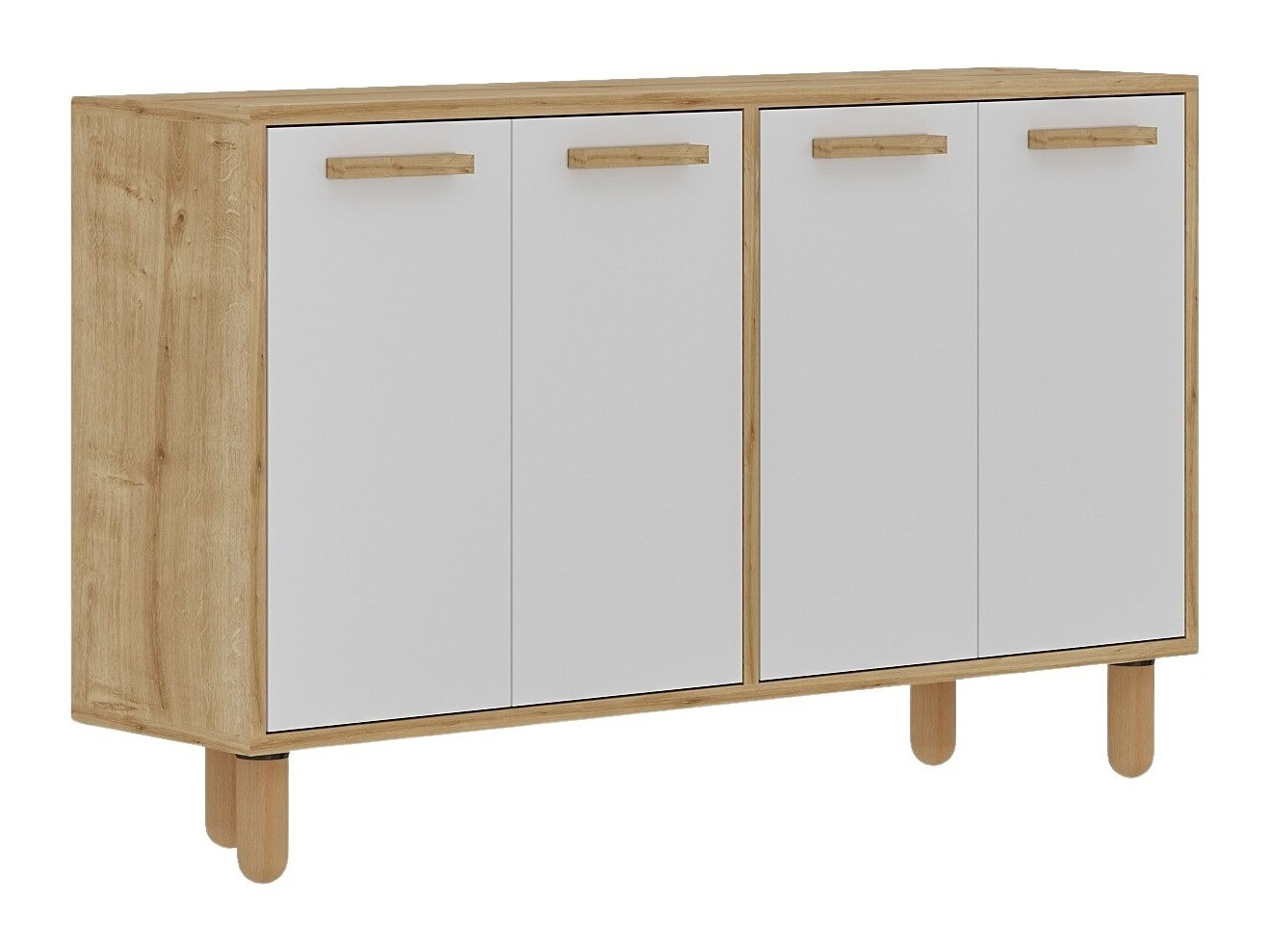 Aparador Kailua 2542 (Blanco + Roble)