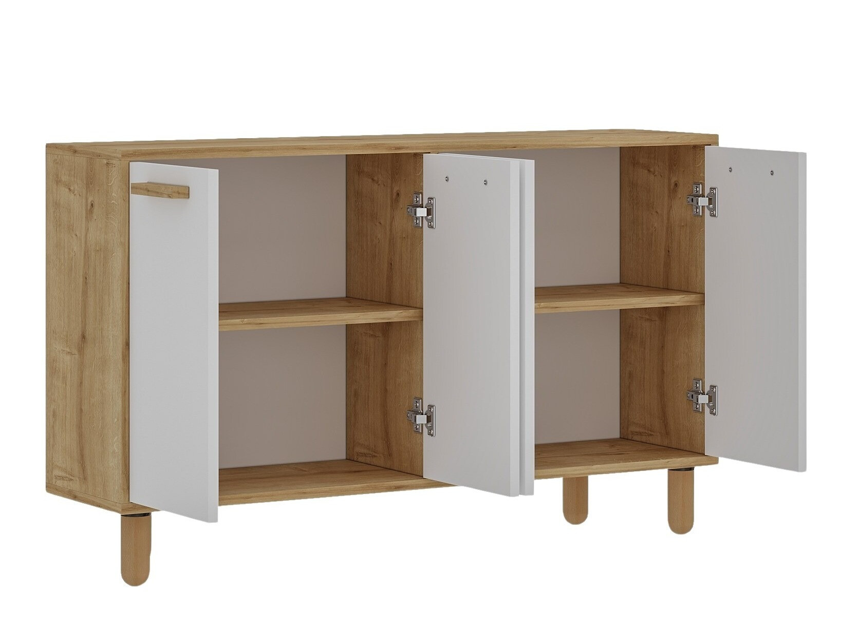 Aparador Kailua 2542 (Blanco + Roble)