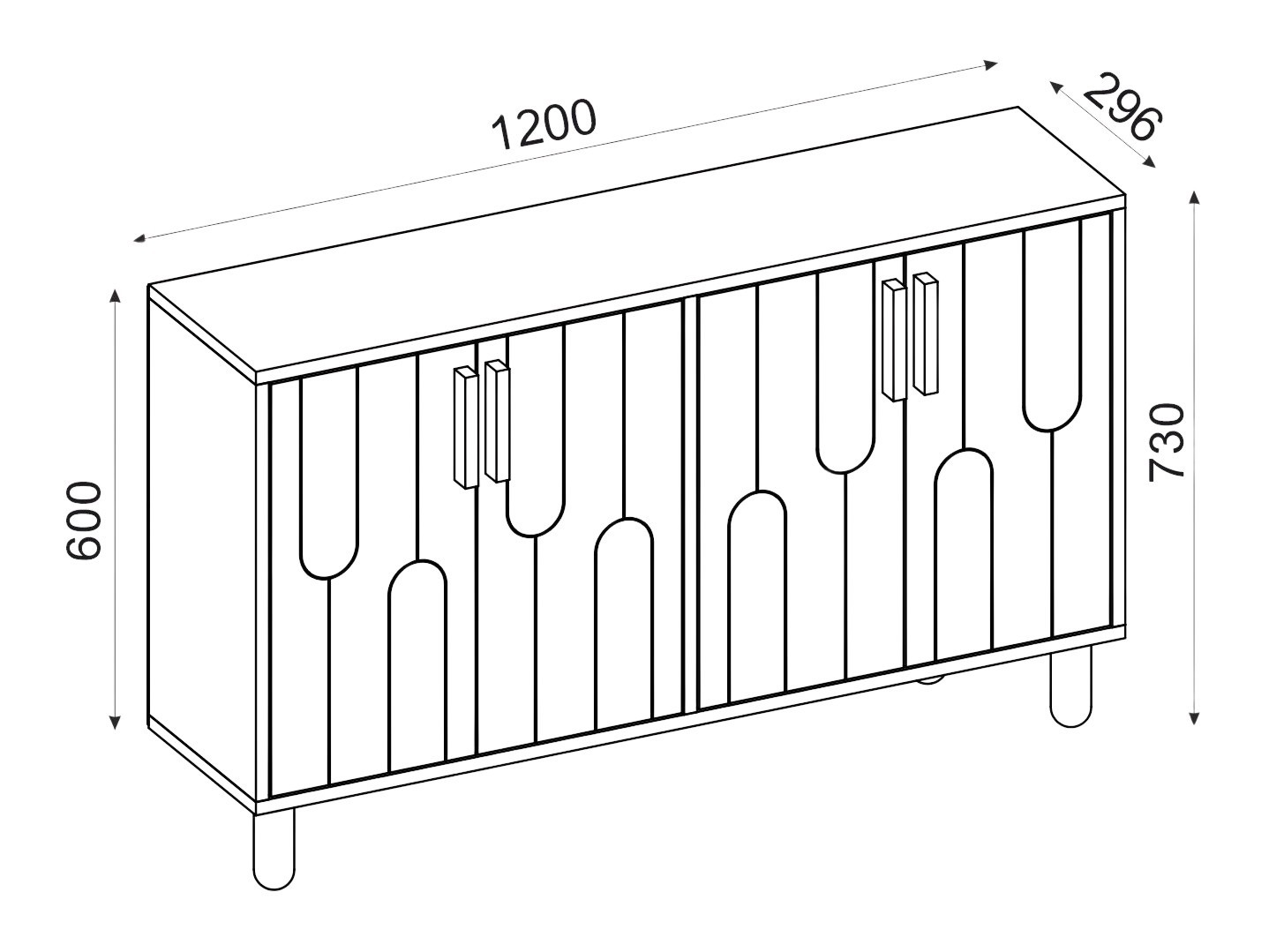 Aparador Kailua 2543 (Blanco)