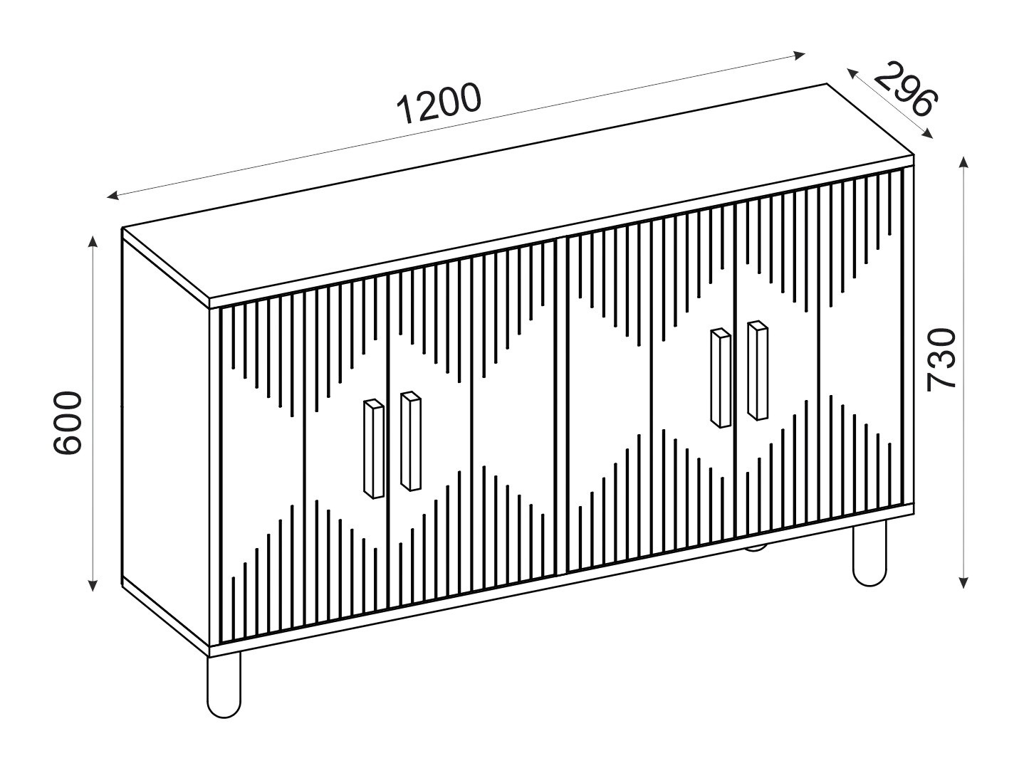 Aparador Kailua 2546 (Roble)