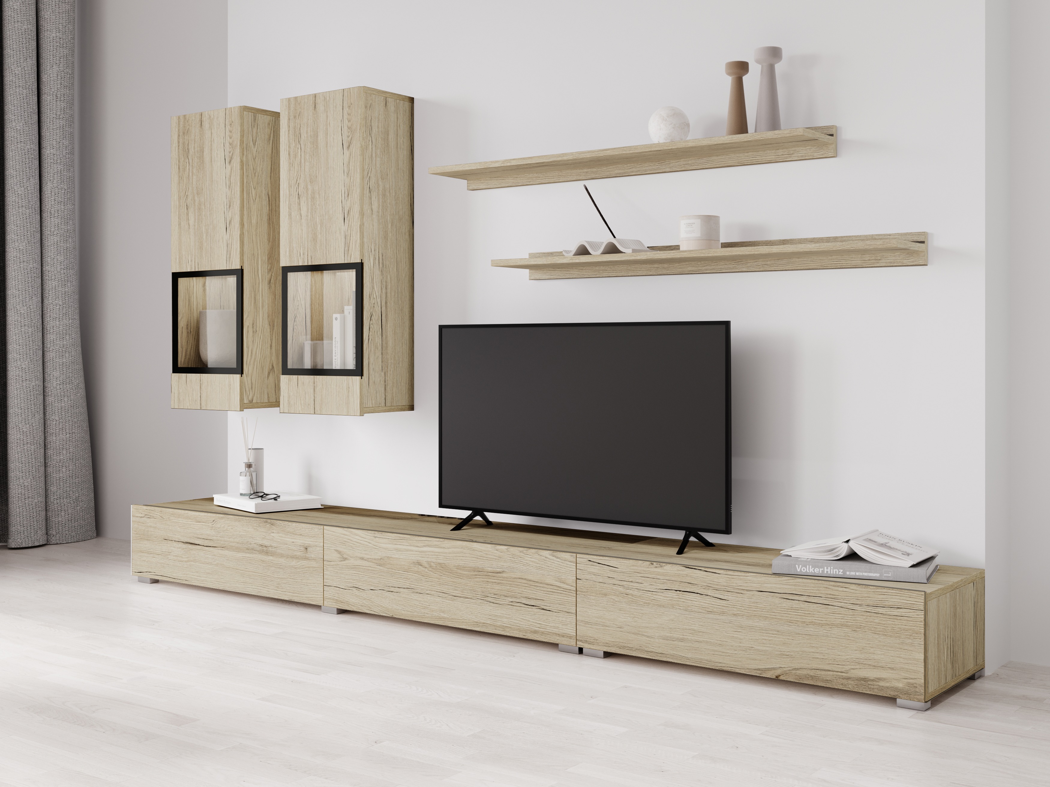 Conjunto de salón Serodeu 100 (Roble sanremo)