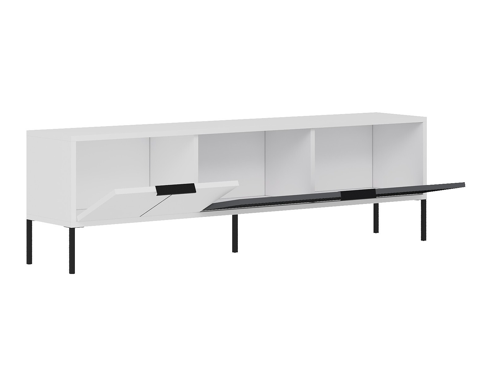 Mueble TV Kailua 2550 (Blanco + Antracita)