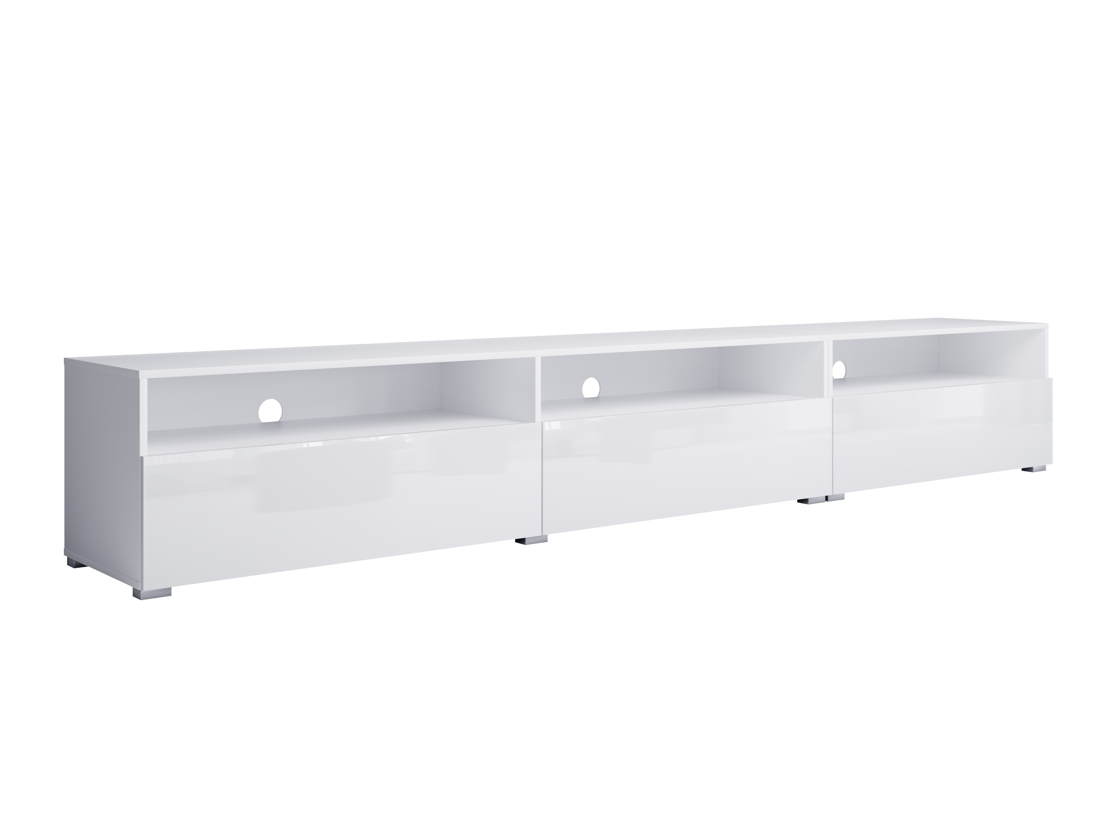 Mueble TV Serodeu 105 (Blanco + Blanco brillante)