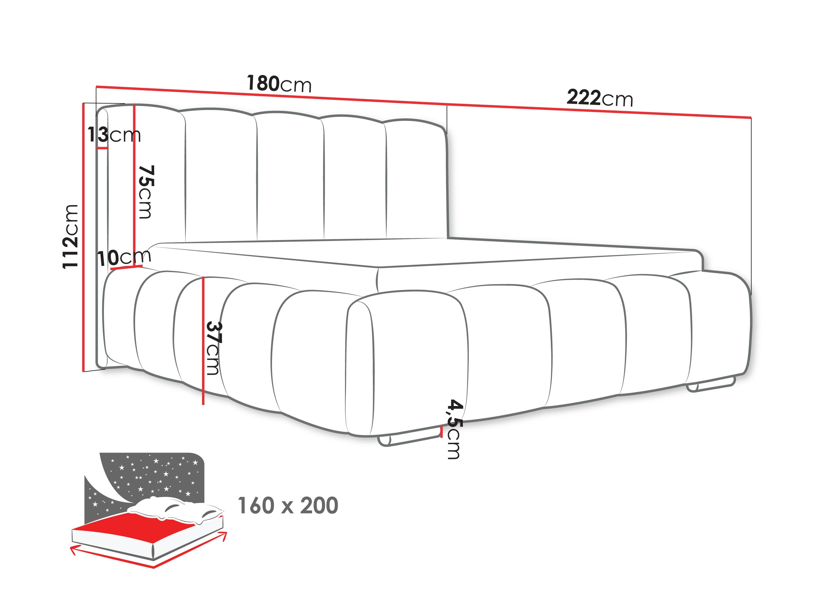 Cama TrendyNest 106 (Kronos 09)