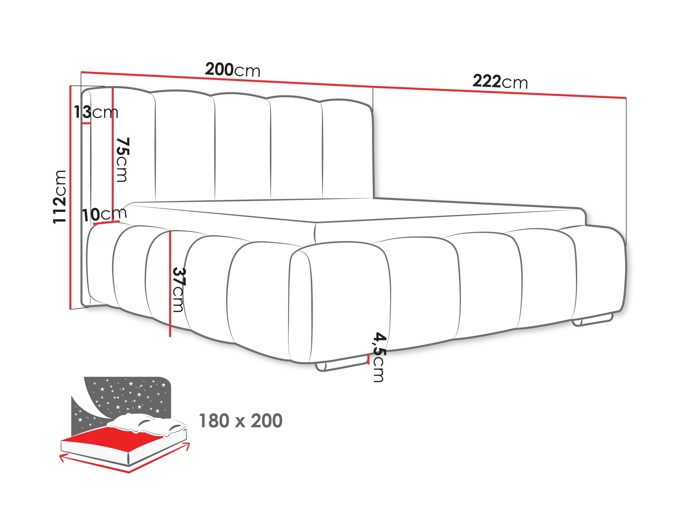 Cama TrendyNest 106 (Kronos 09)