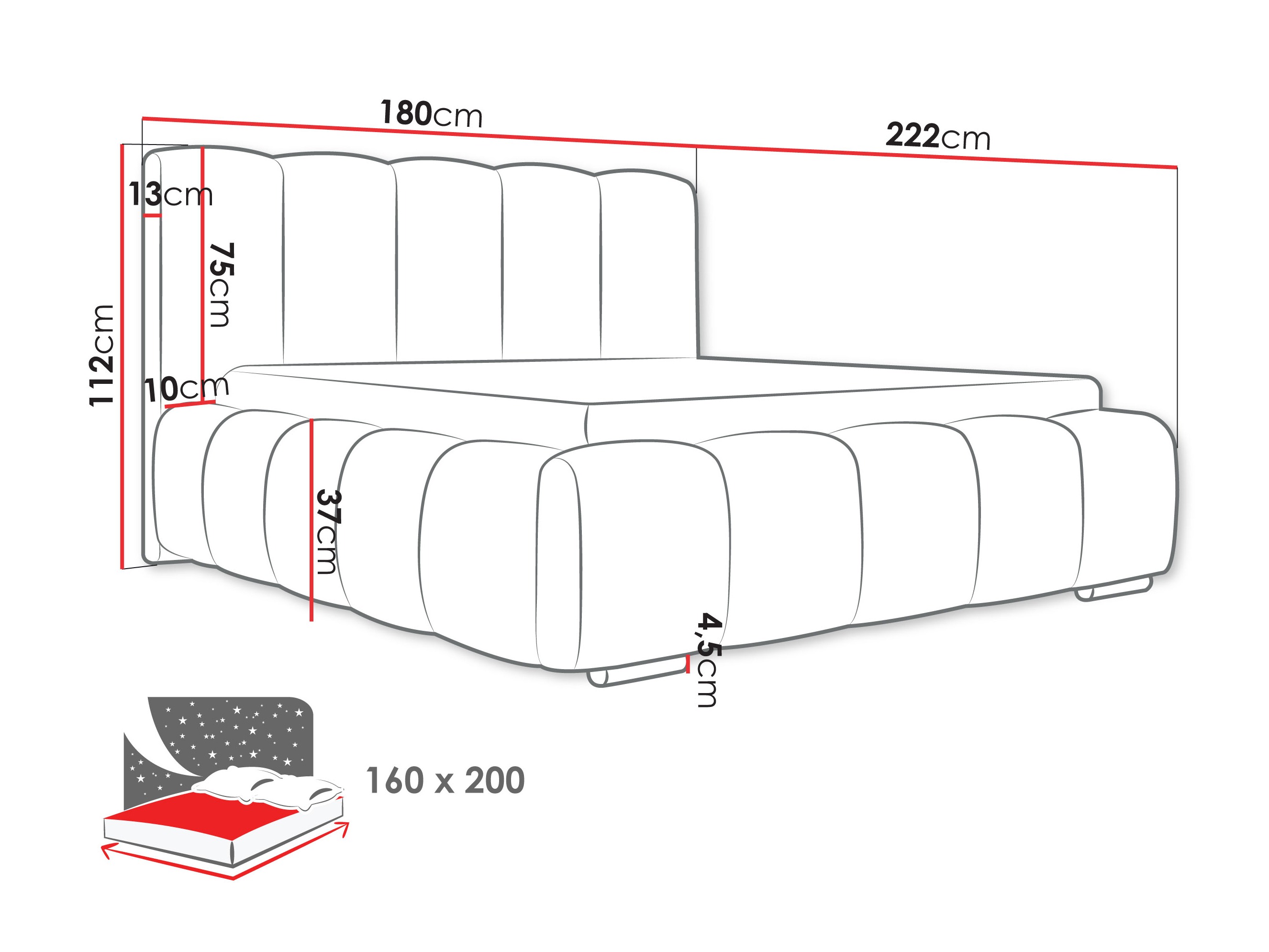 Cama TrendyNest 106 (Kronos 19)