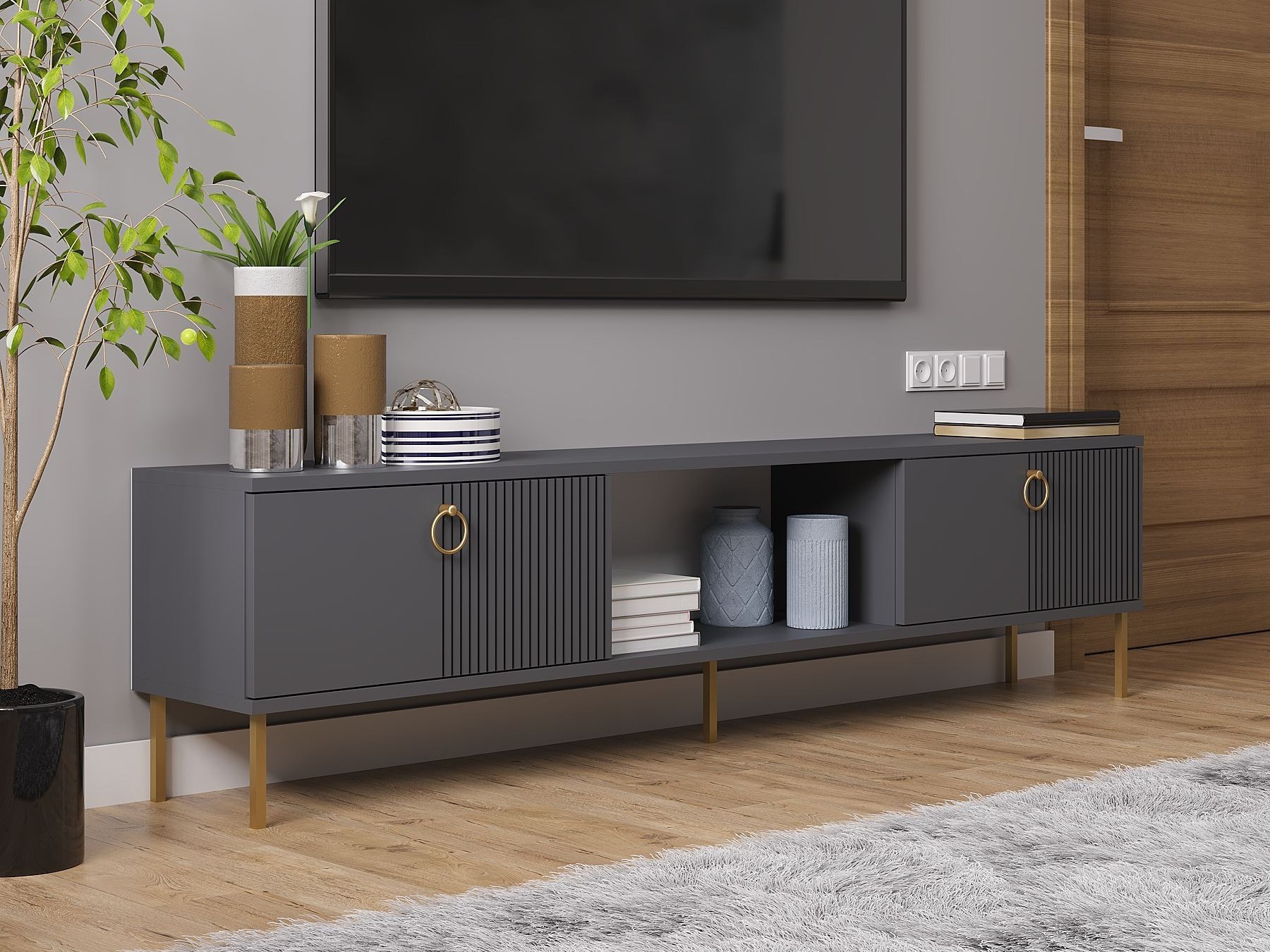 Mueble TV Kailua 2556 (Antracita)