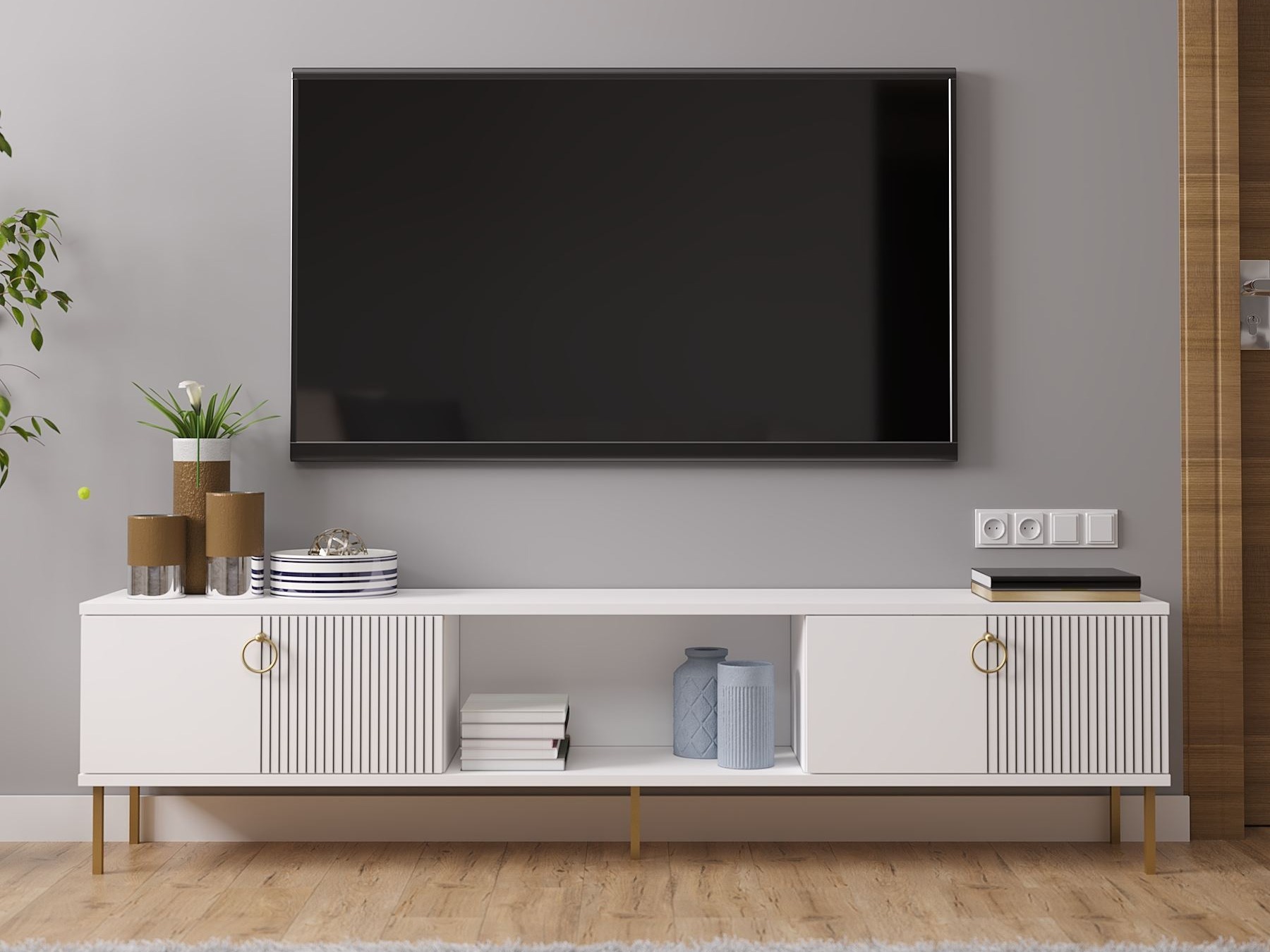 Mueble TV Kailua 2556 (Blanco)