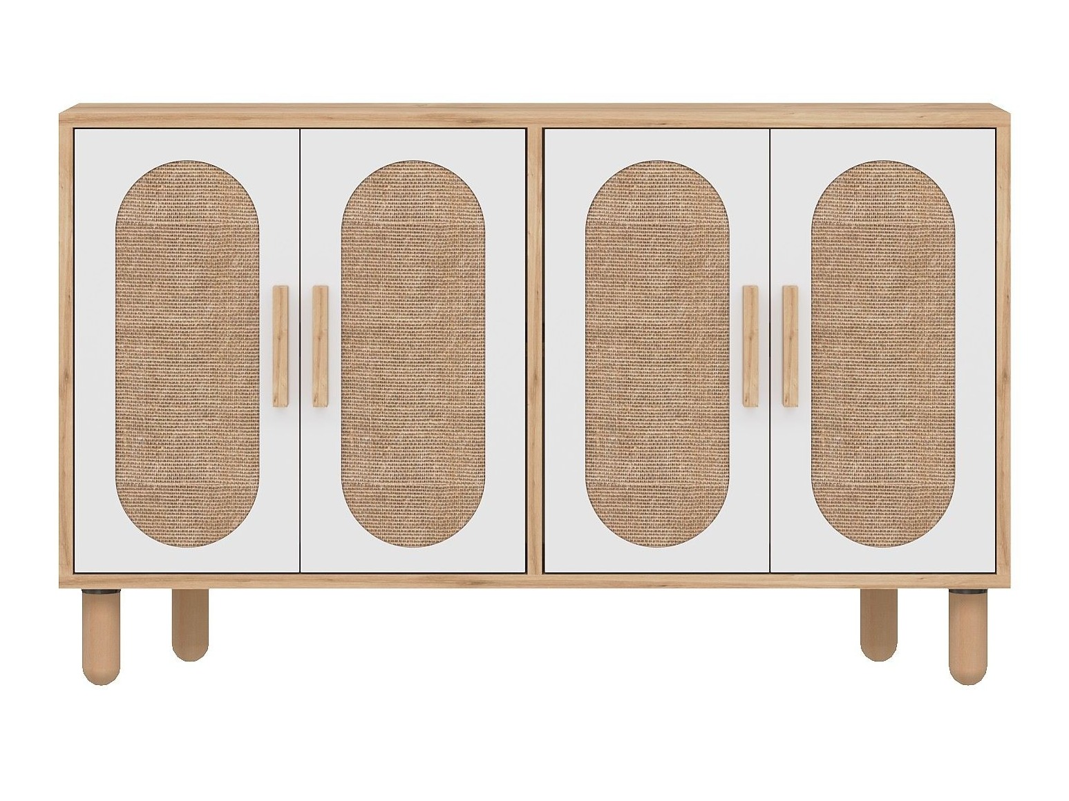 Aparador Kailua 2557 (Blanco + Roble)