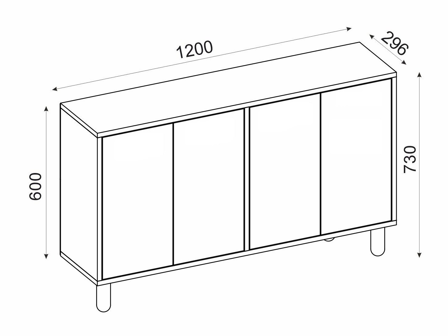 Aparador Kailua 2557 (Roble)