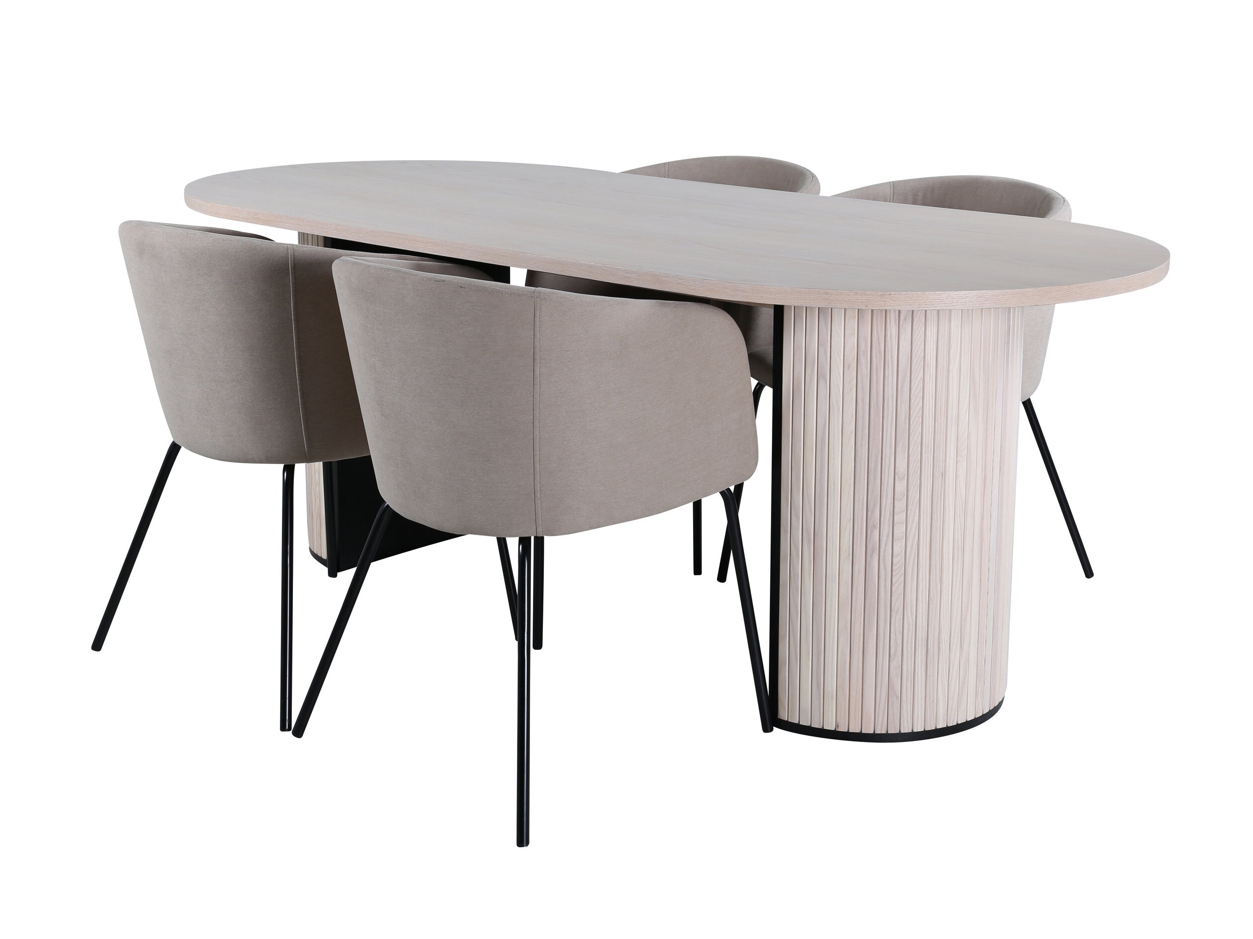 Conjunto de comedor Dallas 2767 (Beige + Negro)