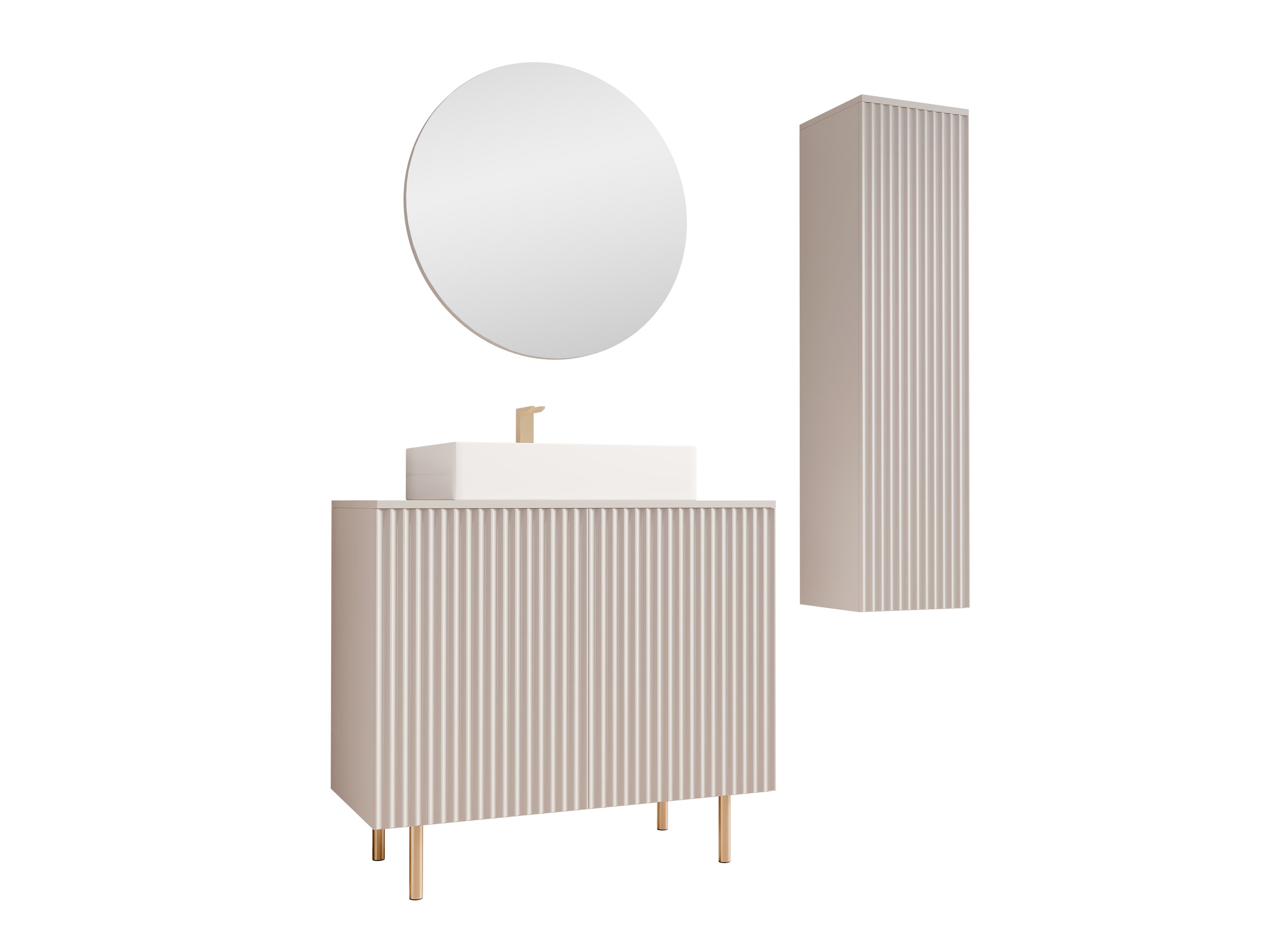 Conjunto de mueble de baño Virdomi 110 (Cachemira)