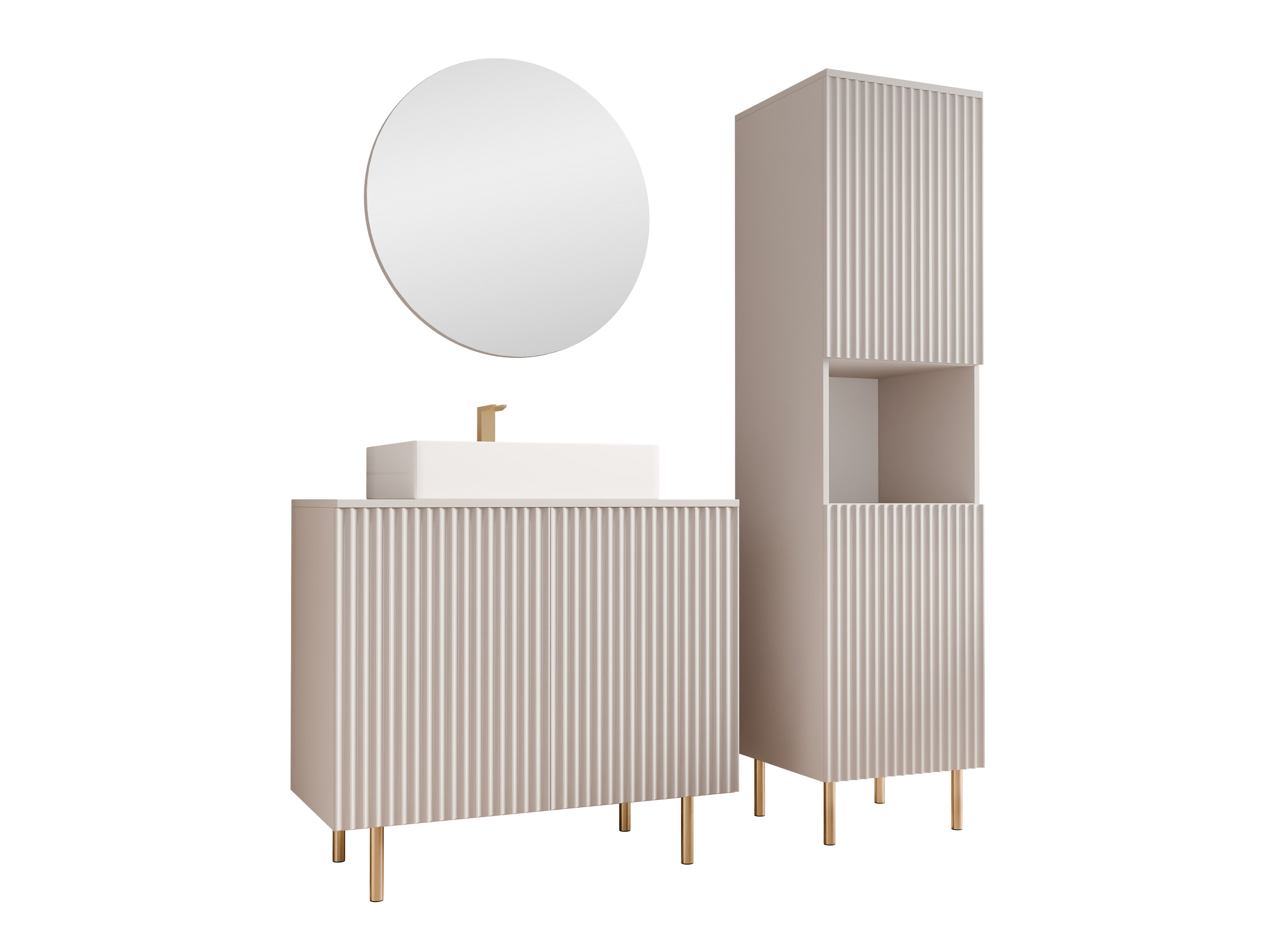 Conjunto de mueble de baño Virdomi 111 (Cachemira)