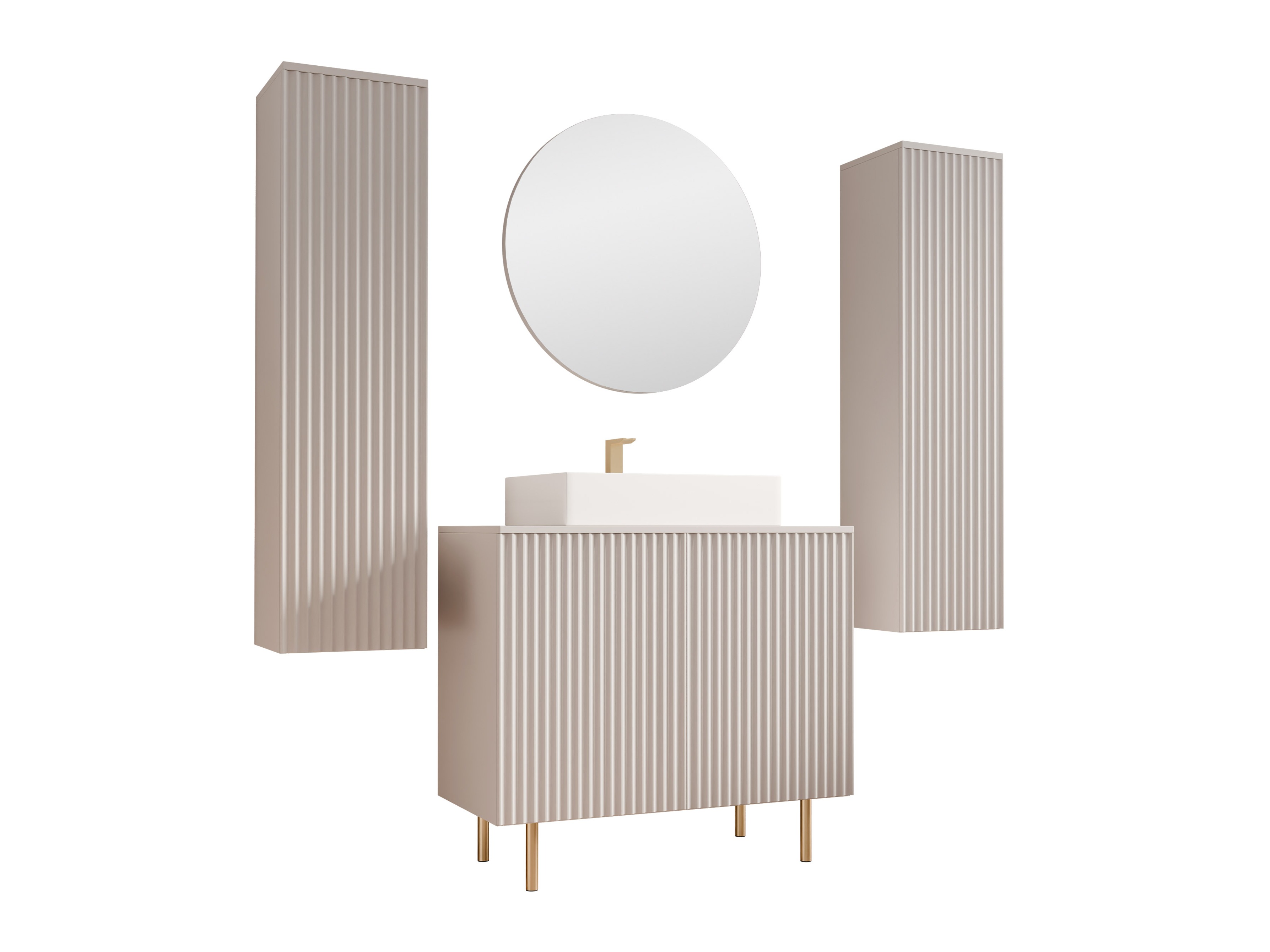 Conjunto de mueble de baño Virdomi 112 (Cachemira)