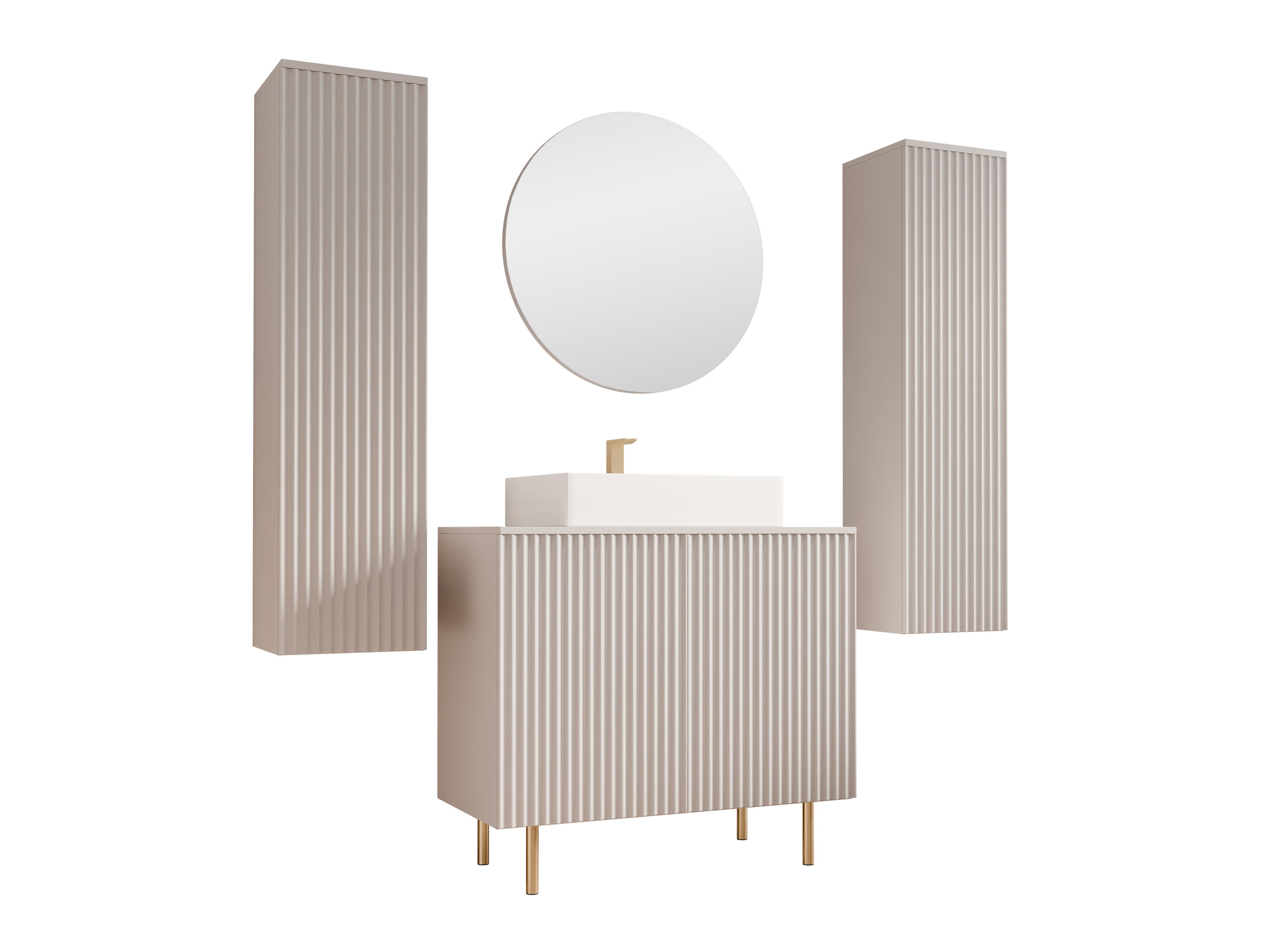 Conjunto de mueble de baño Virdomi 112 (Cachemira)