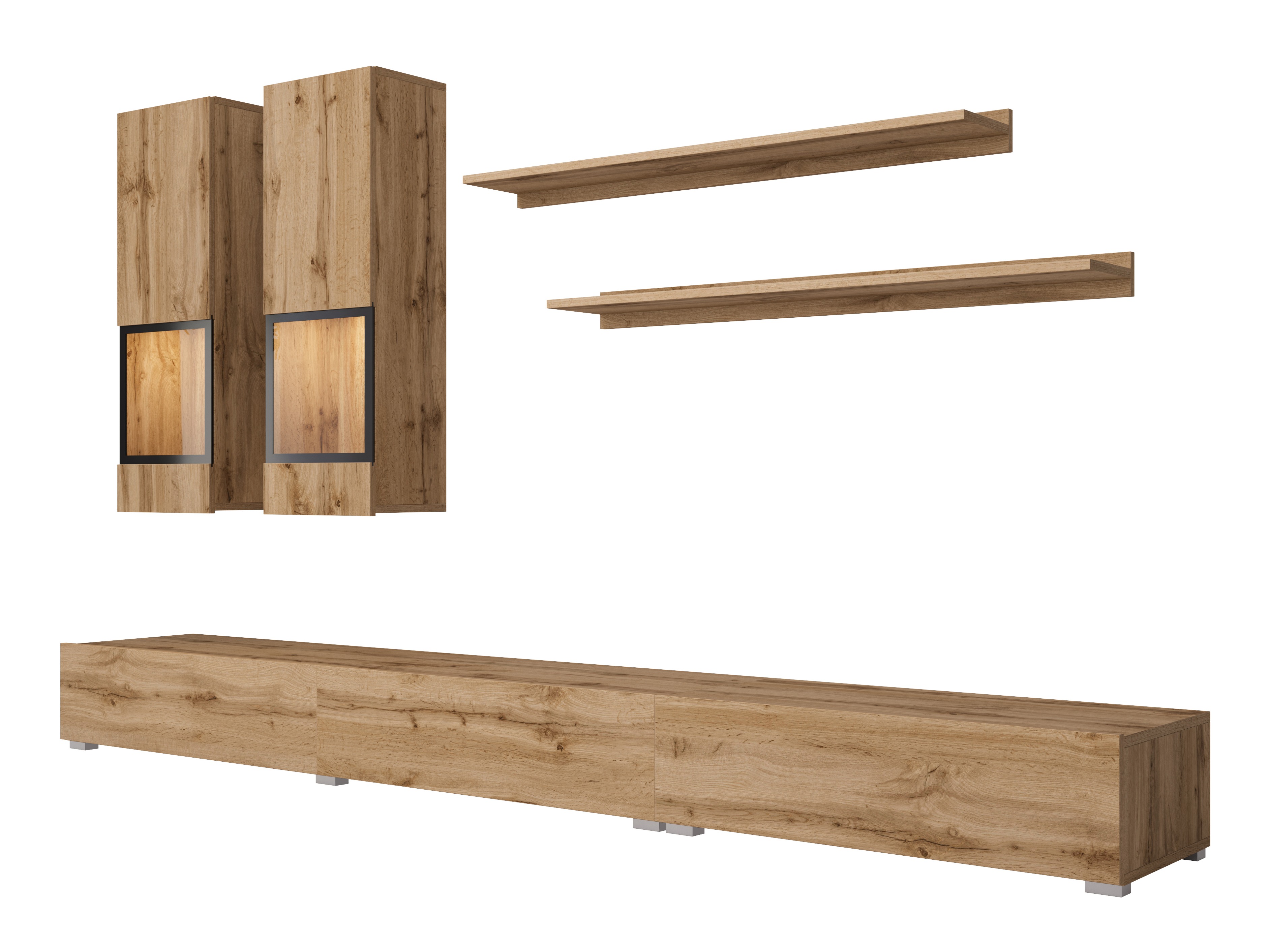 Conjunto de salón Serodeu 100 (Roble wotan)