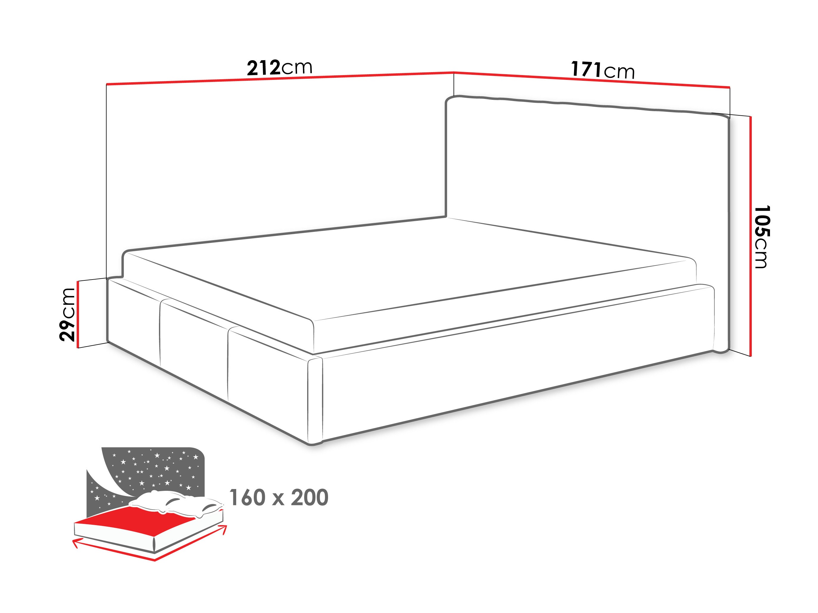 Cama ComfiDream Fenara II (Fresh 11)