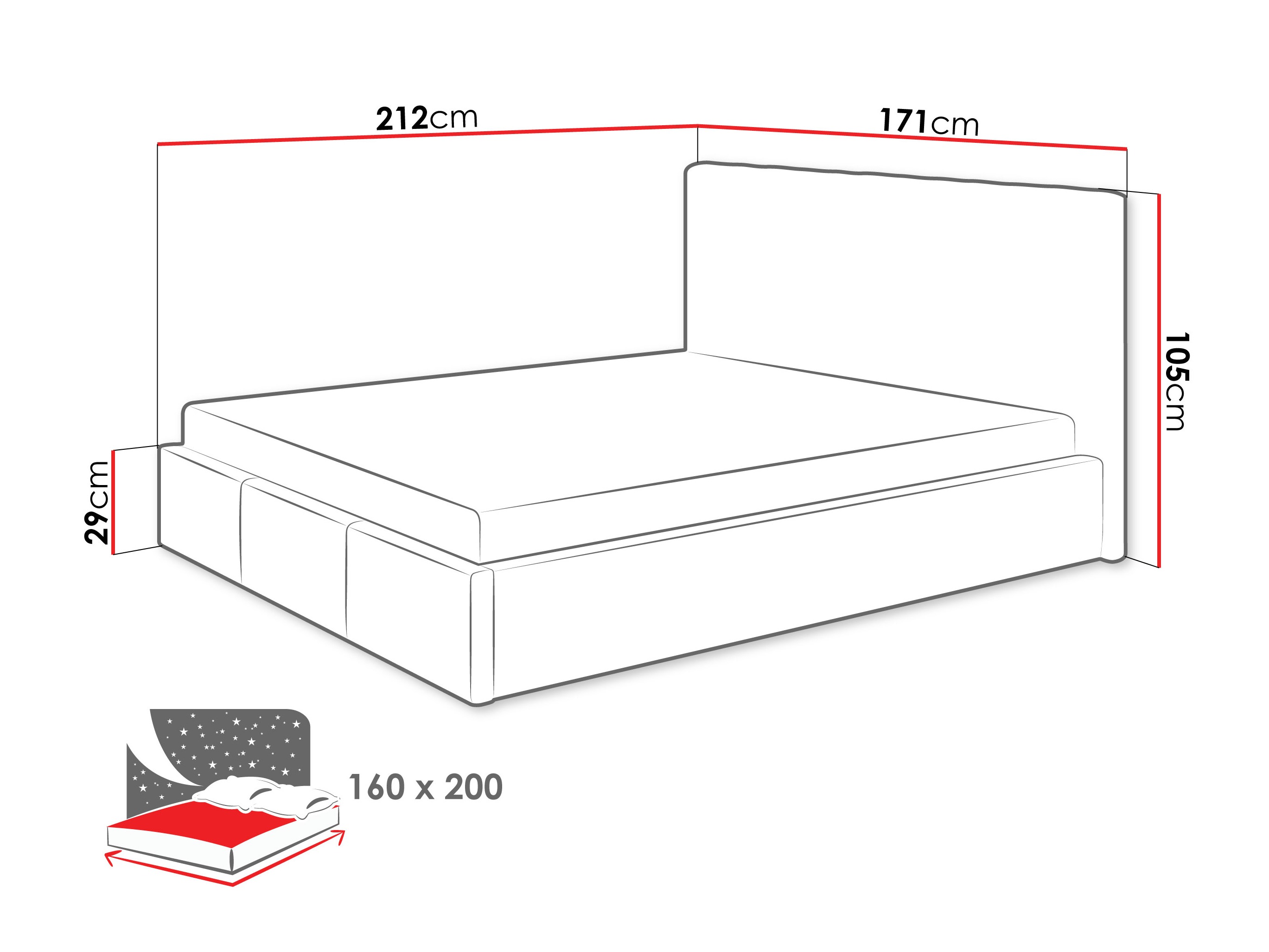 Cama ComfiDream Fenara II (Fresh 32)