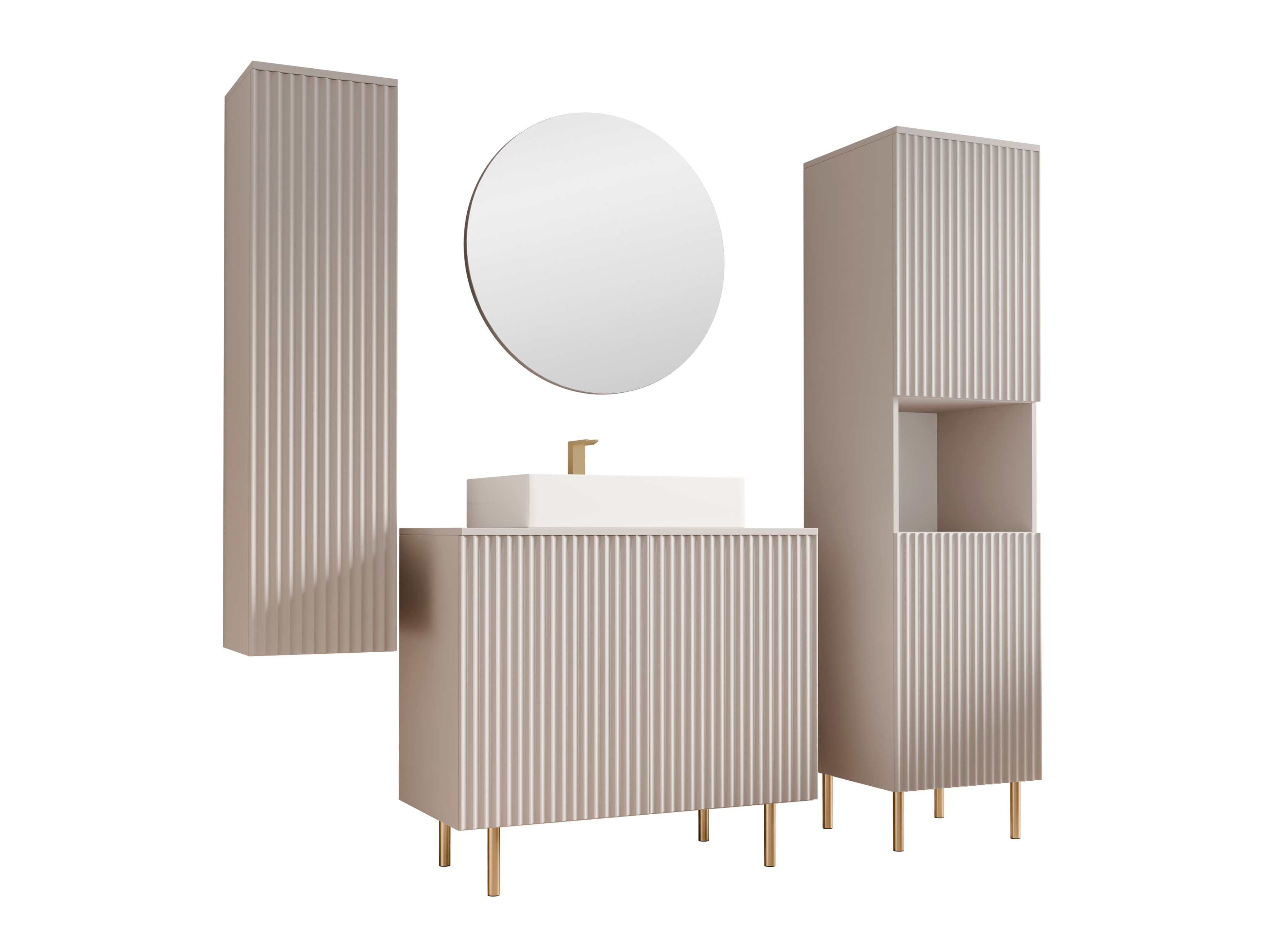 Conjunto de mueble de baño Virdomi 113 (Cachemira)