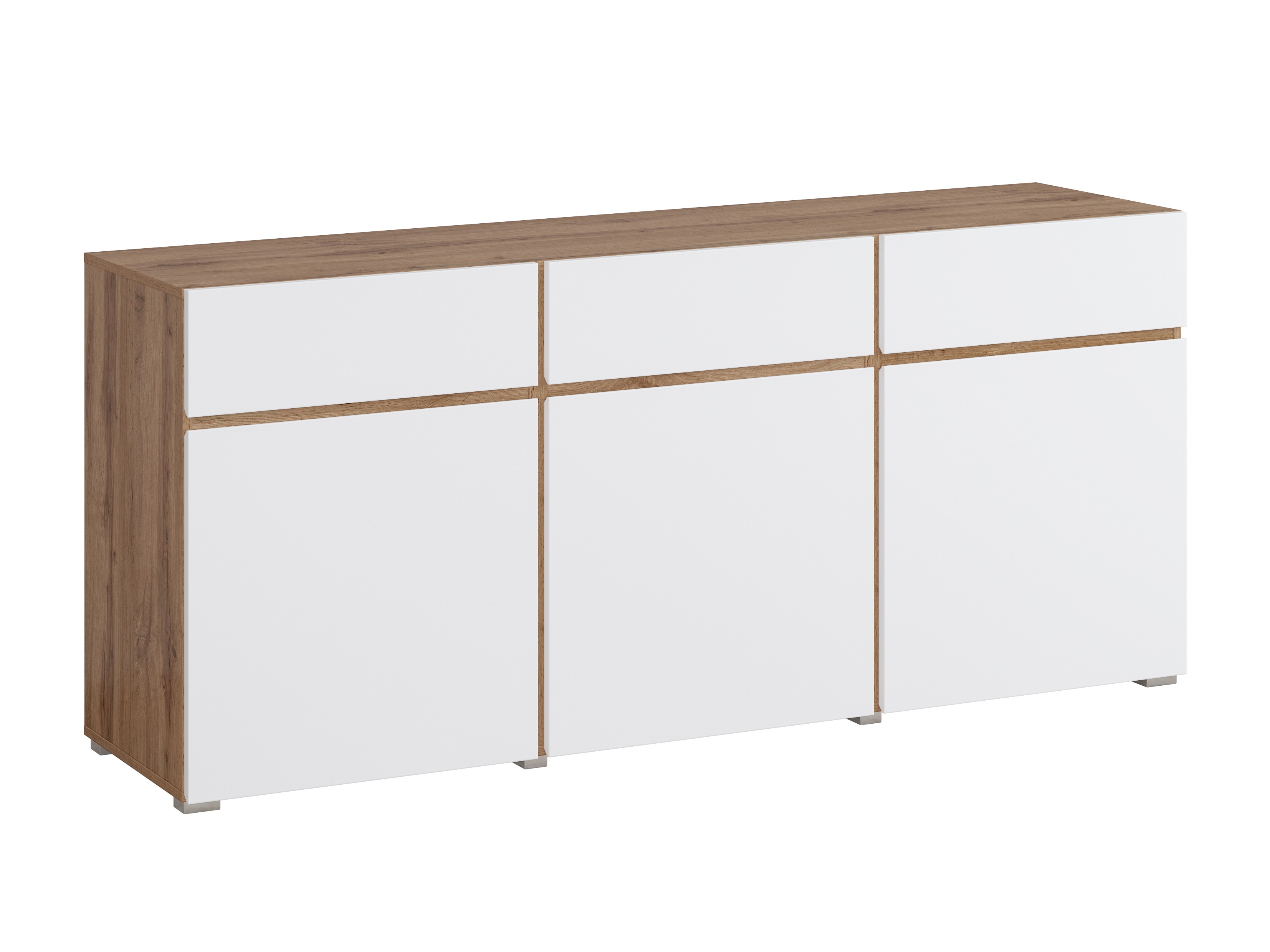 Cómoda Alfere 103 (Roble wotan + Blanco)