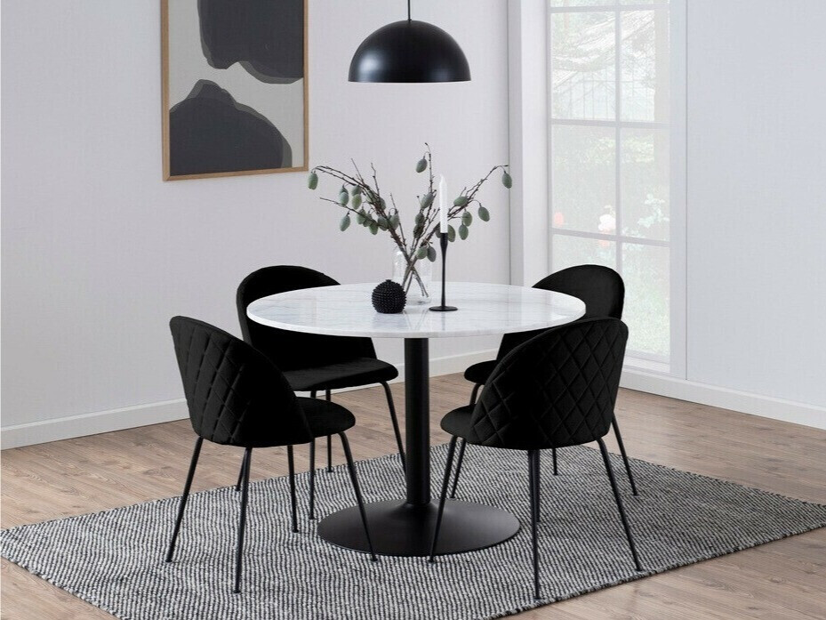 Conjunto de comedor Norsica 351 (Negro)