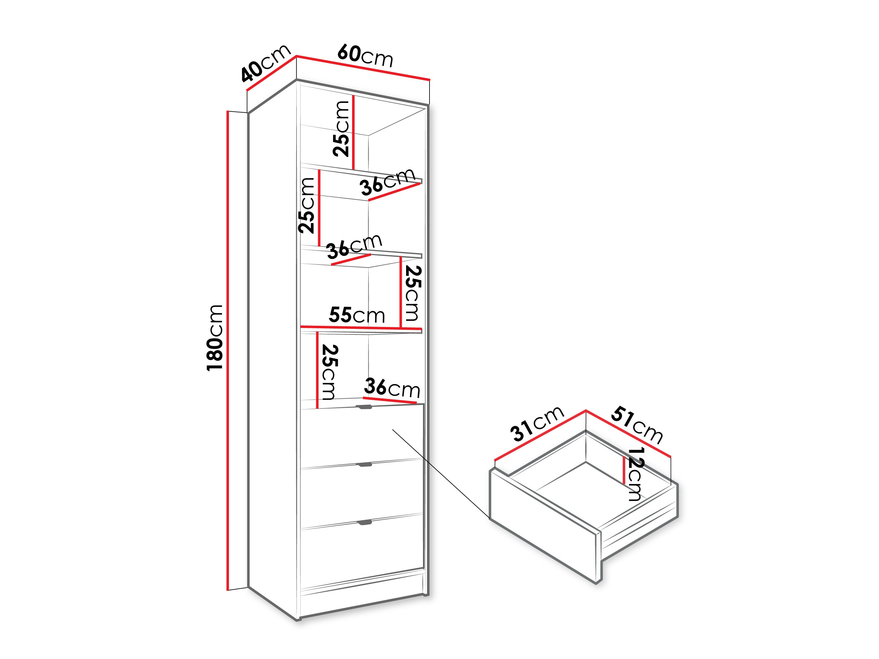 Estantería Comfivo Papilio (Beige)