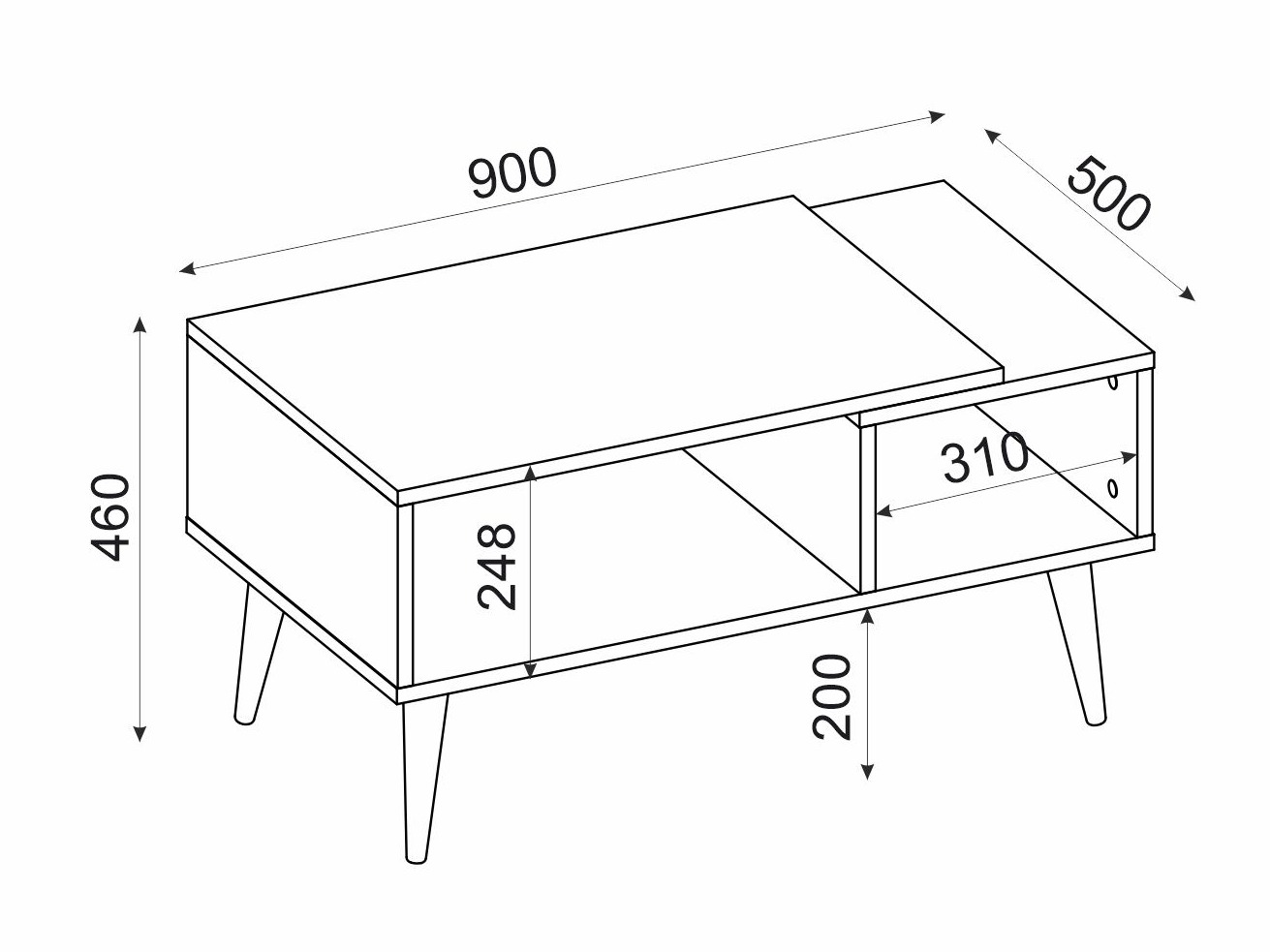 Mesa de centro Kailua 2562