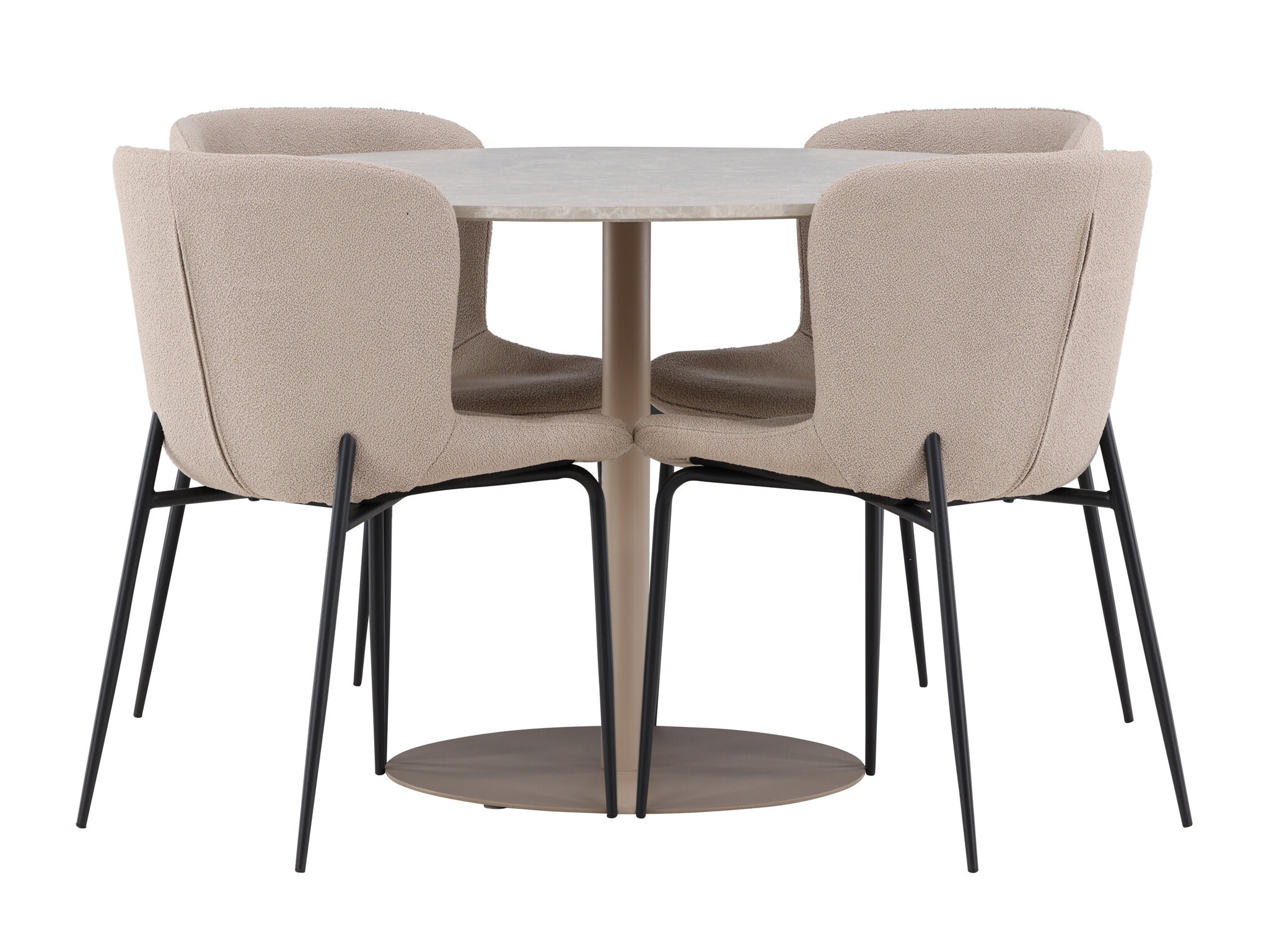 Conjunto de mesas y sillas para comedor Dallas 4863 (Beige)