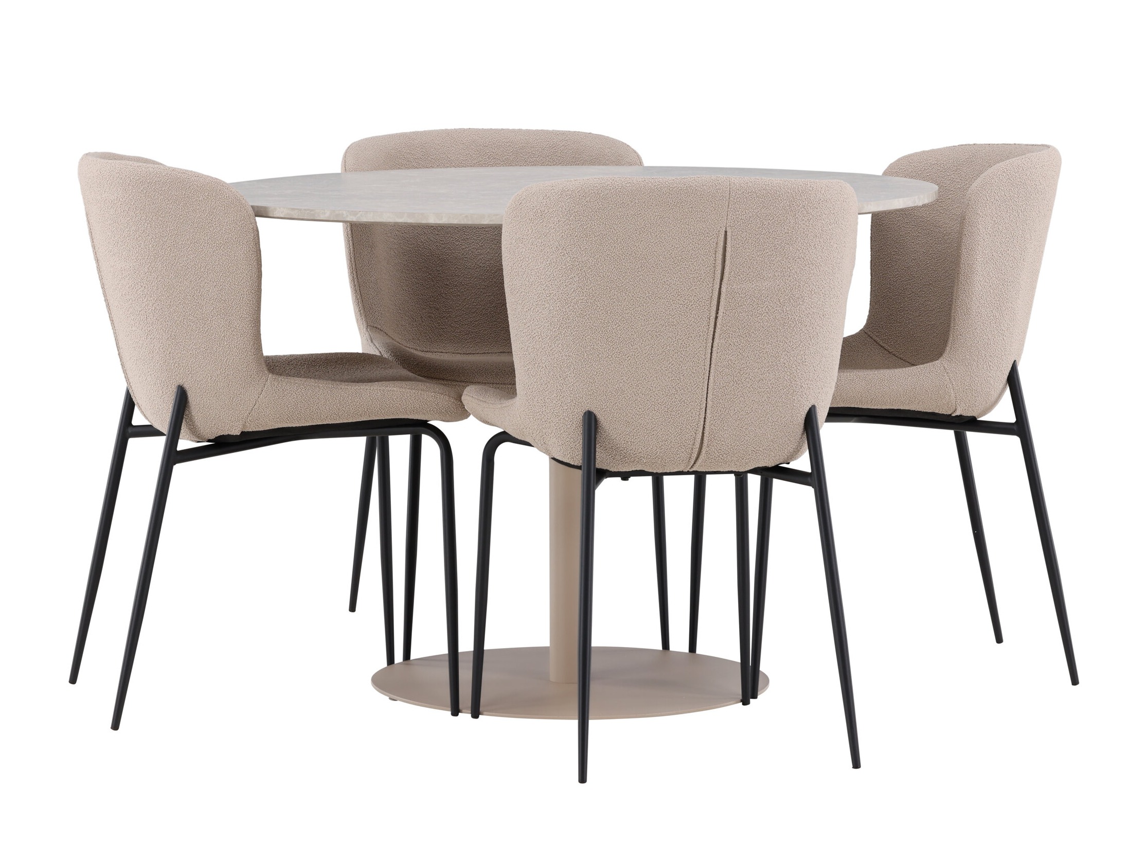 Conjunto de mesas y sillas para comedor Dallas 4863 (Beige)