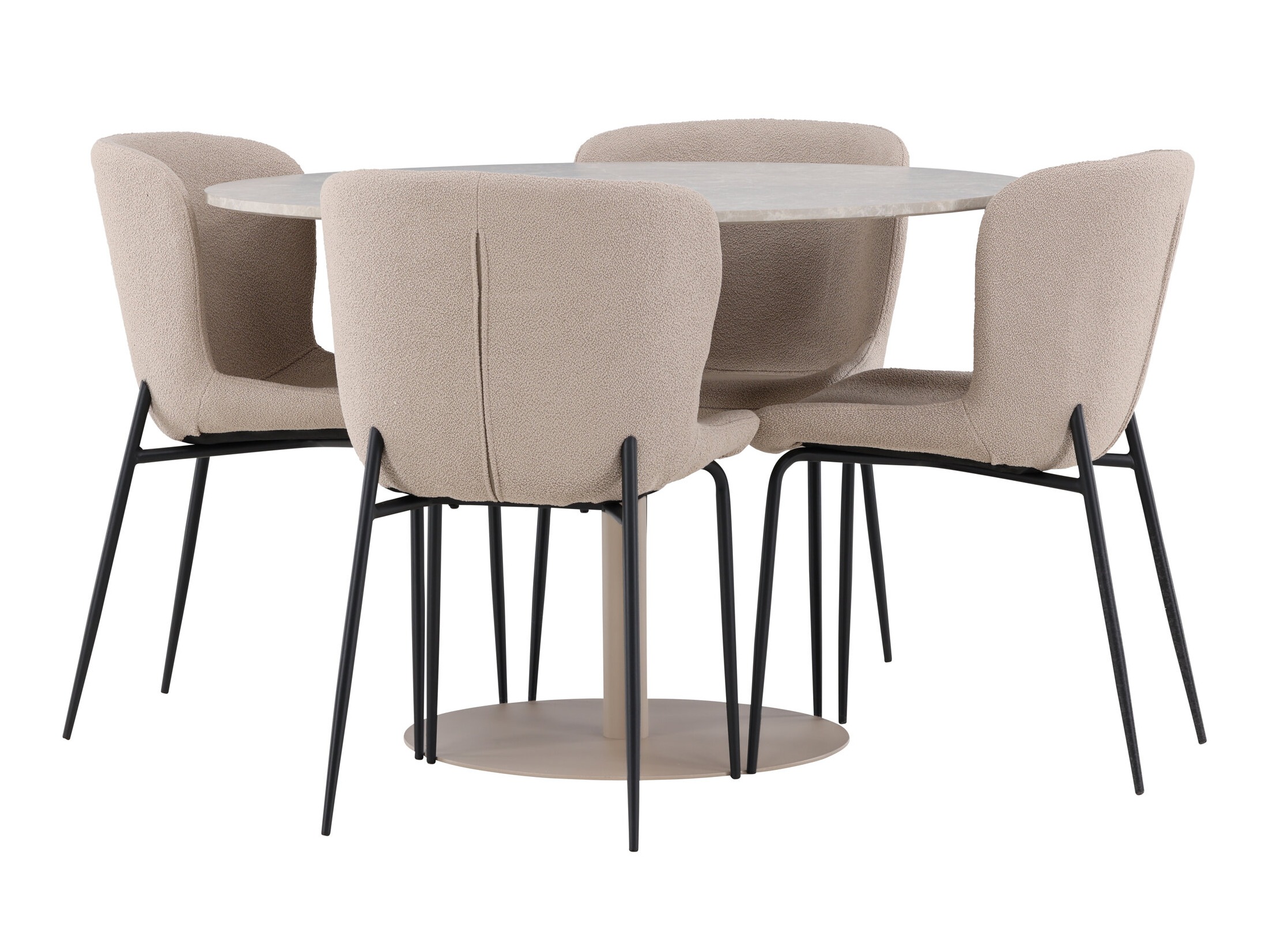 Conjunto de mesas y sillas para comedor Dallas 4863 (Beige)