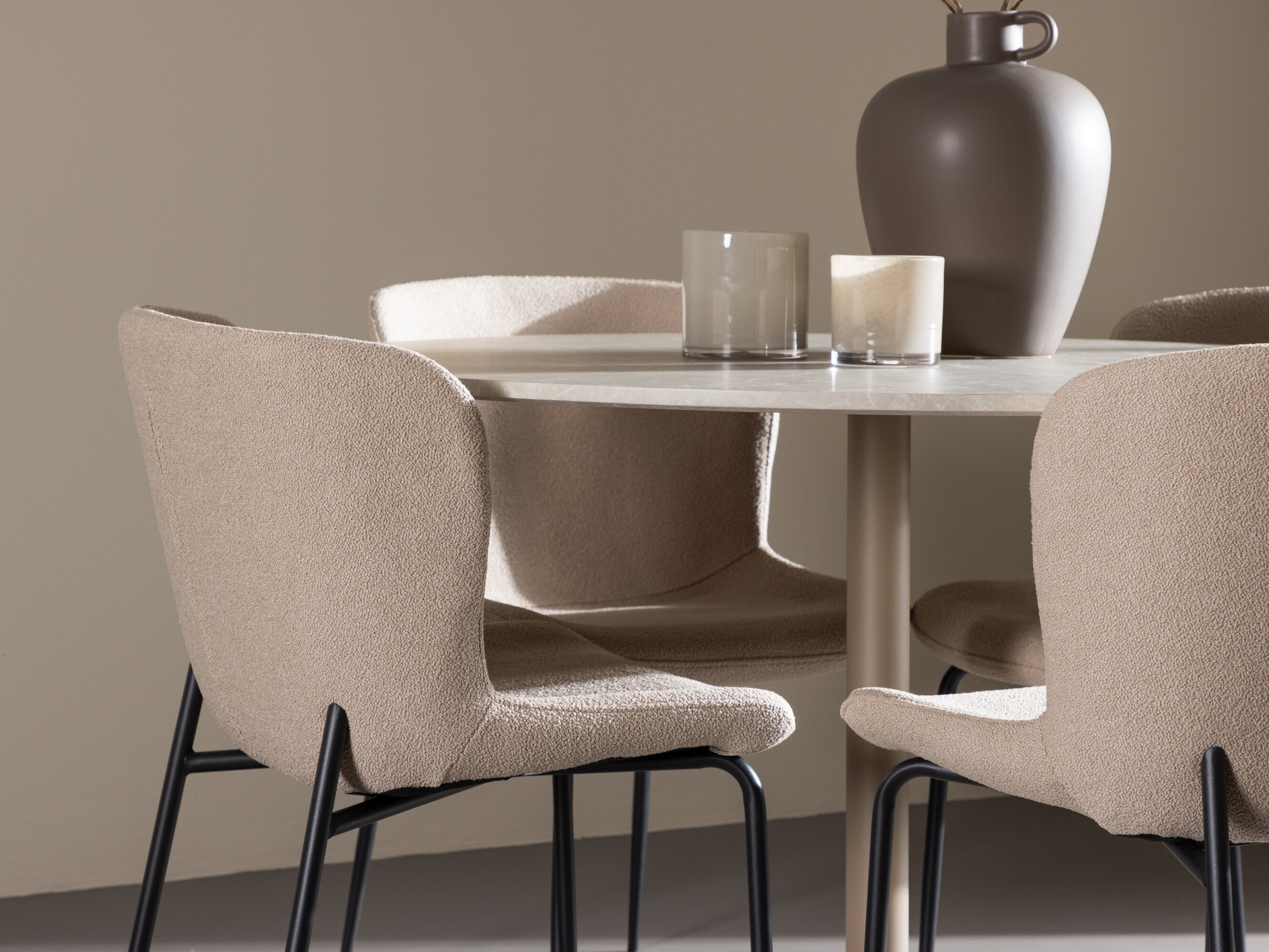 Conjunto de mesas y sillas para comedor Dallas 4863 (Beige)
