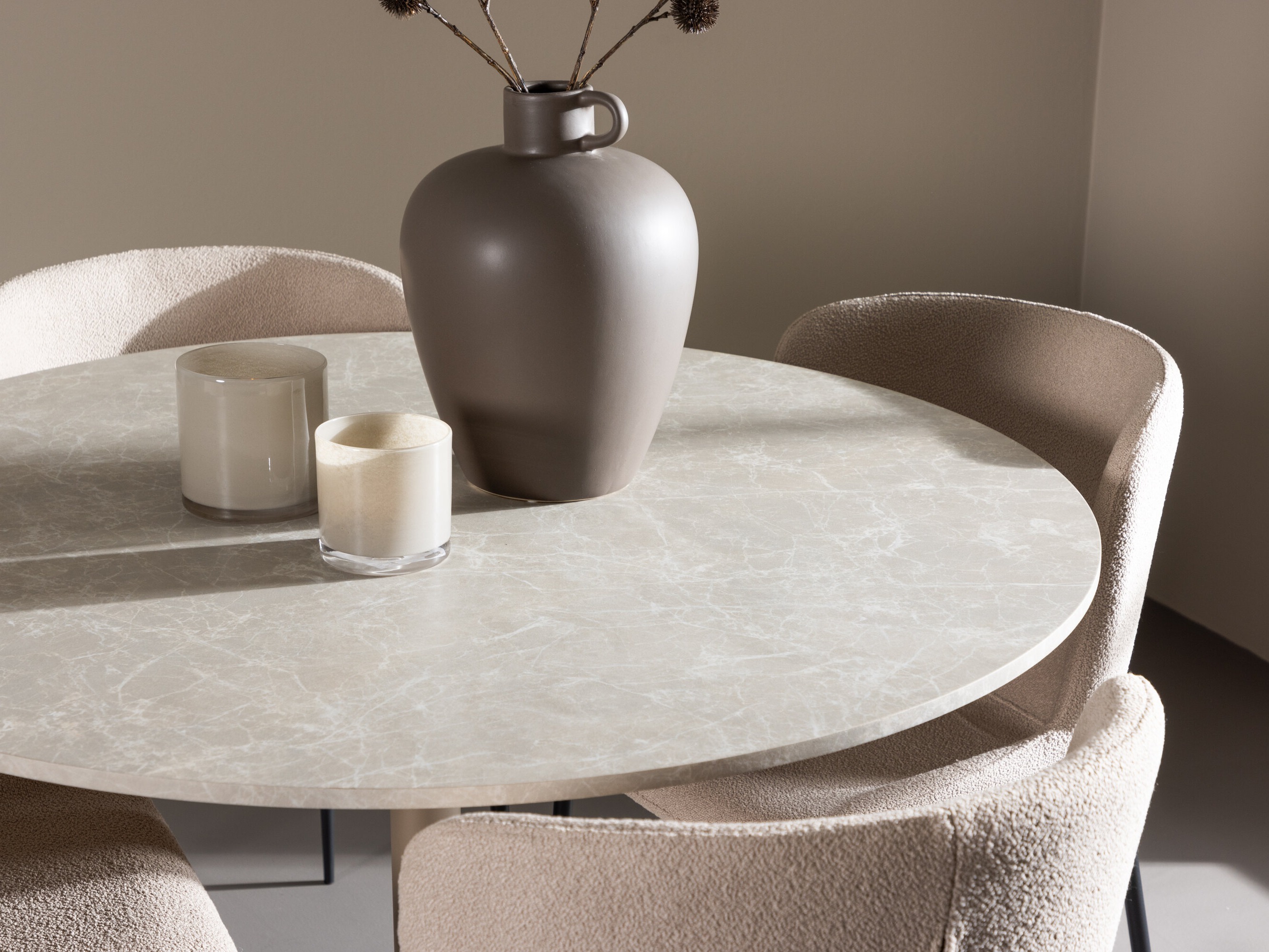 Conjunto de mesas y sillas para comedor Dallas 4863 (Beige)