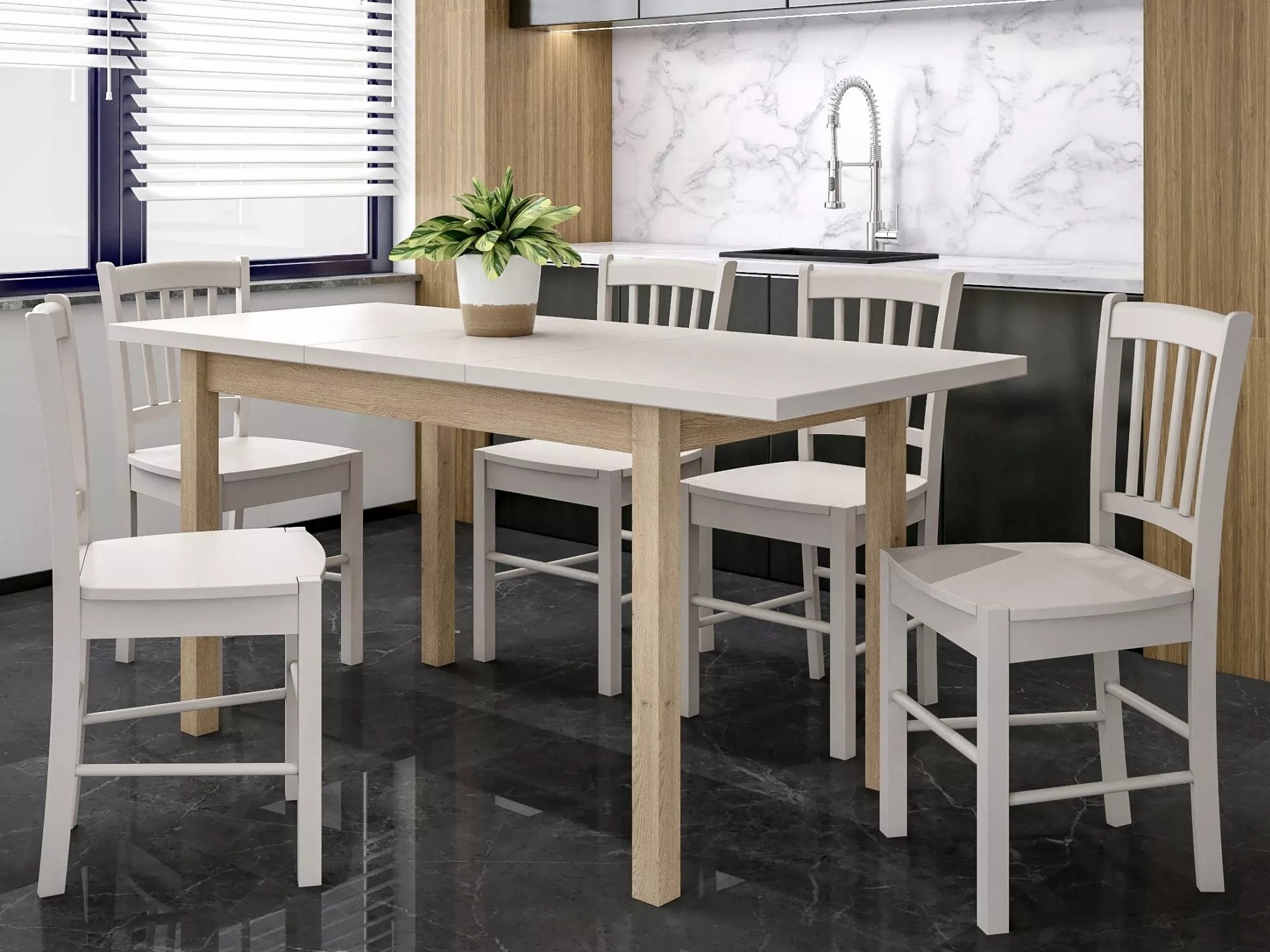 Mesa Detroit 781 (Cachemira + Roble)