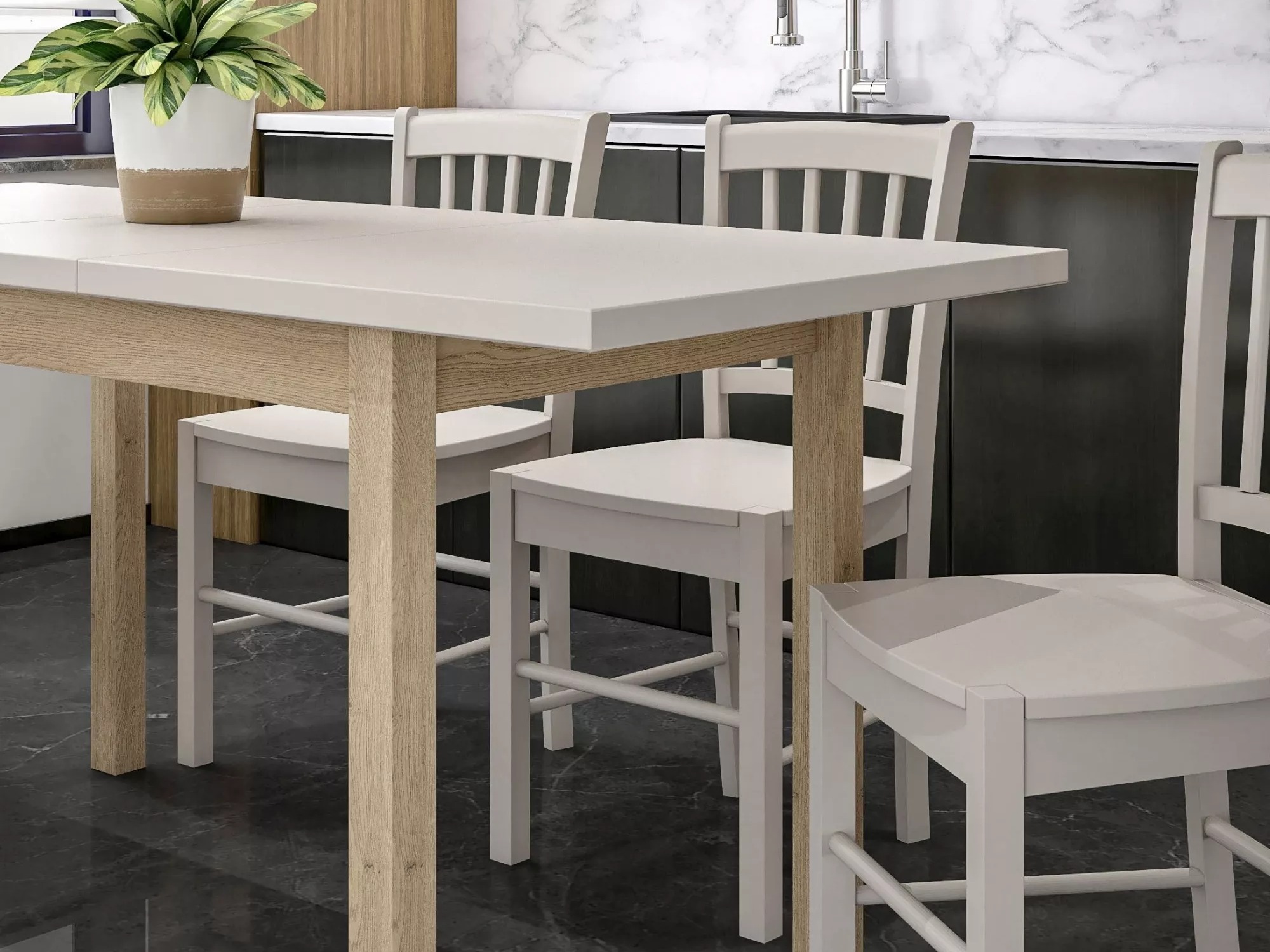 Mesa Detroit 781 (Cachemira + Roble)