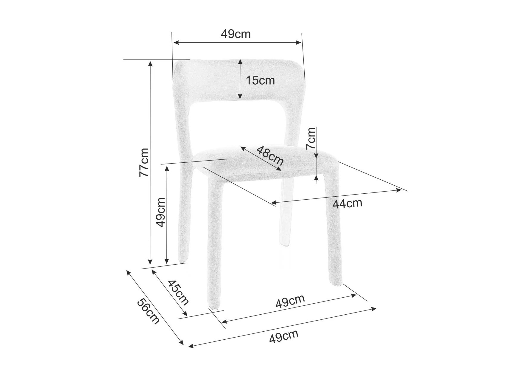 Silla Detroit 784 (Gris)