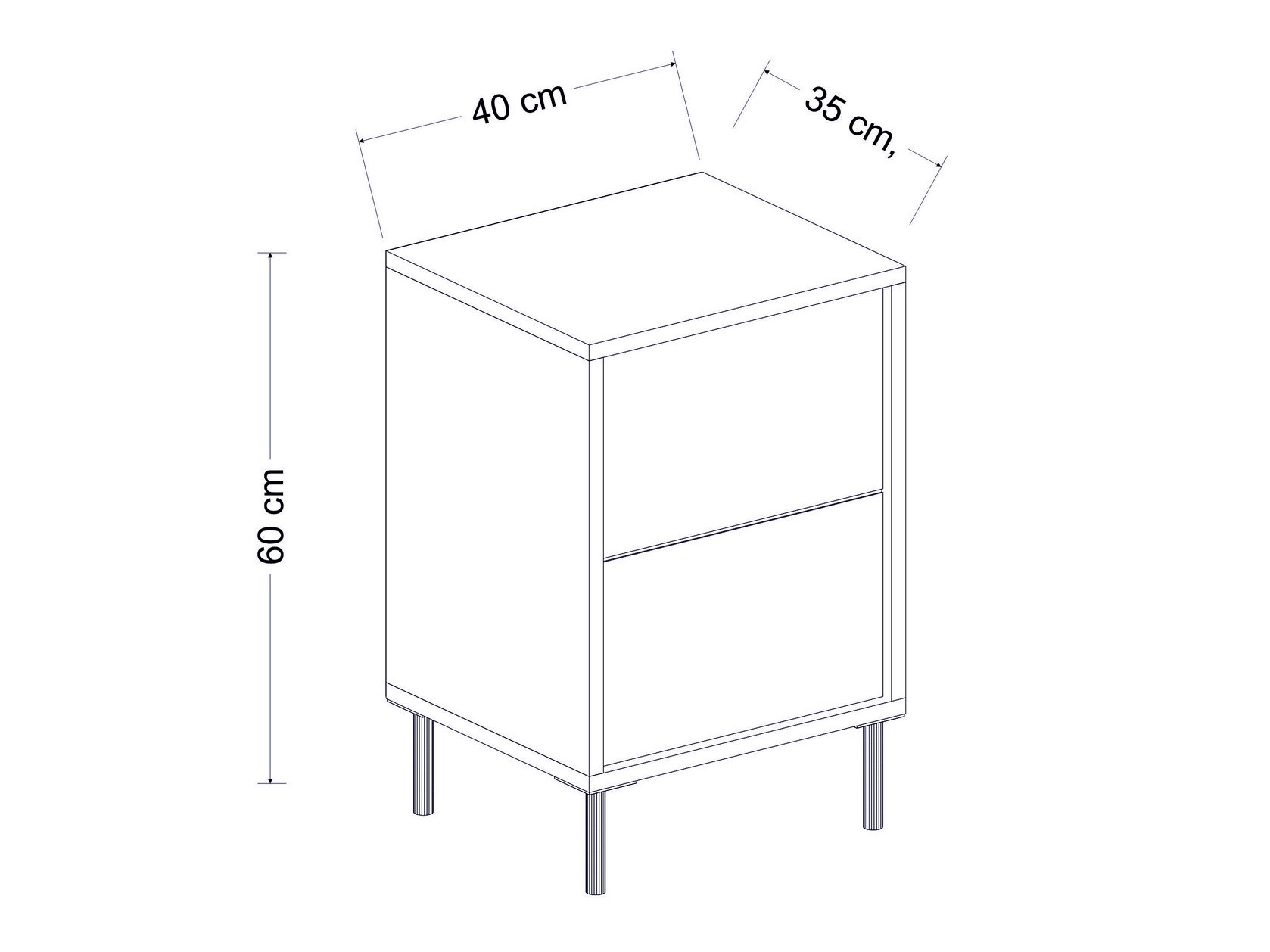 Mesilla de noche Kailua 2575 (Claro Travertine + Dorado)