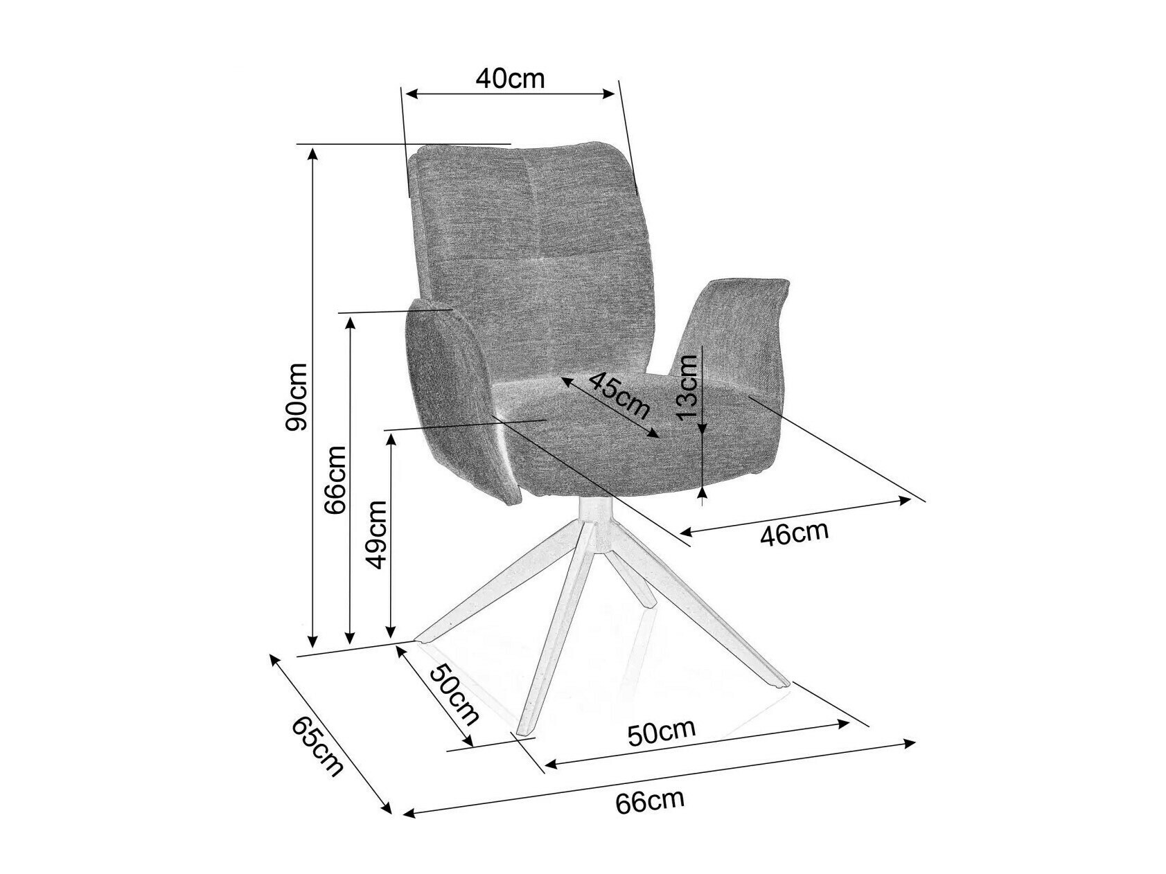 Silla Detroit 651 (Marrón)