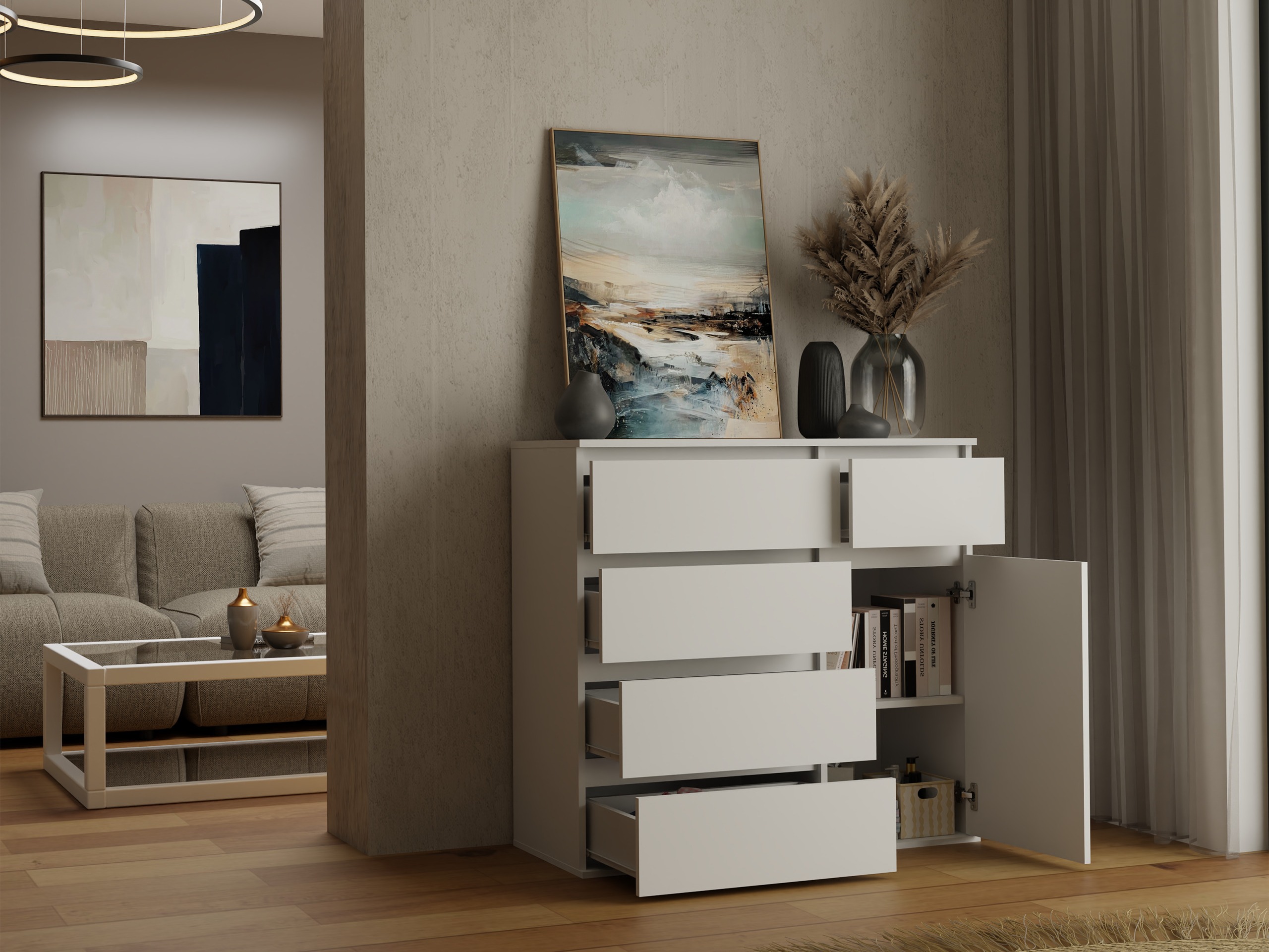Cómoda Elbvelu 136 (Blanco)
