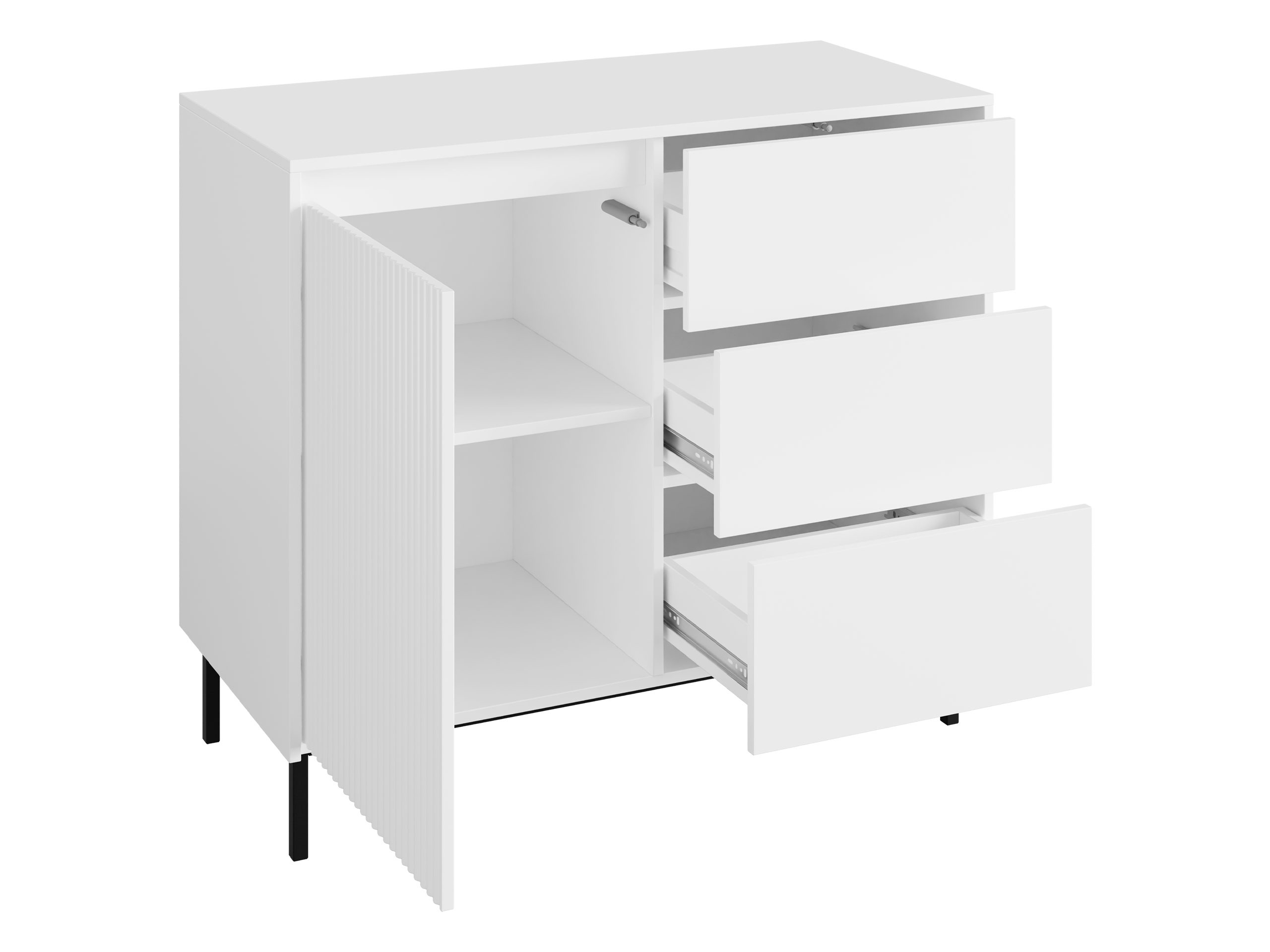 Conjunto de salón Comfivo Delruva IV (Negro)