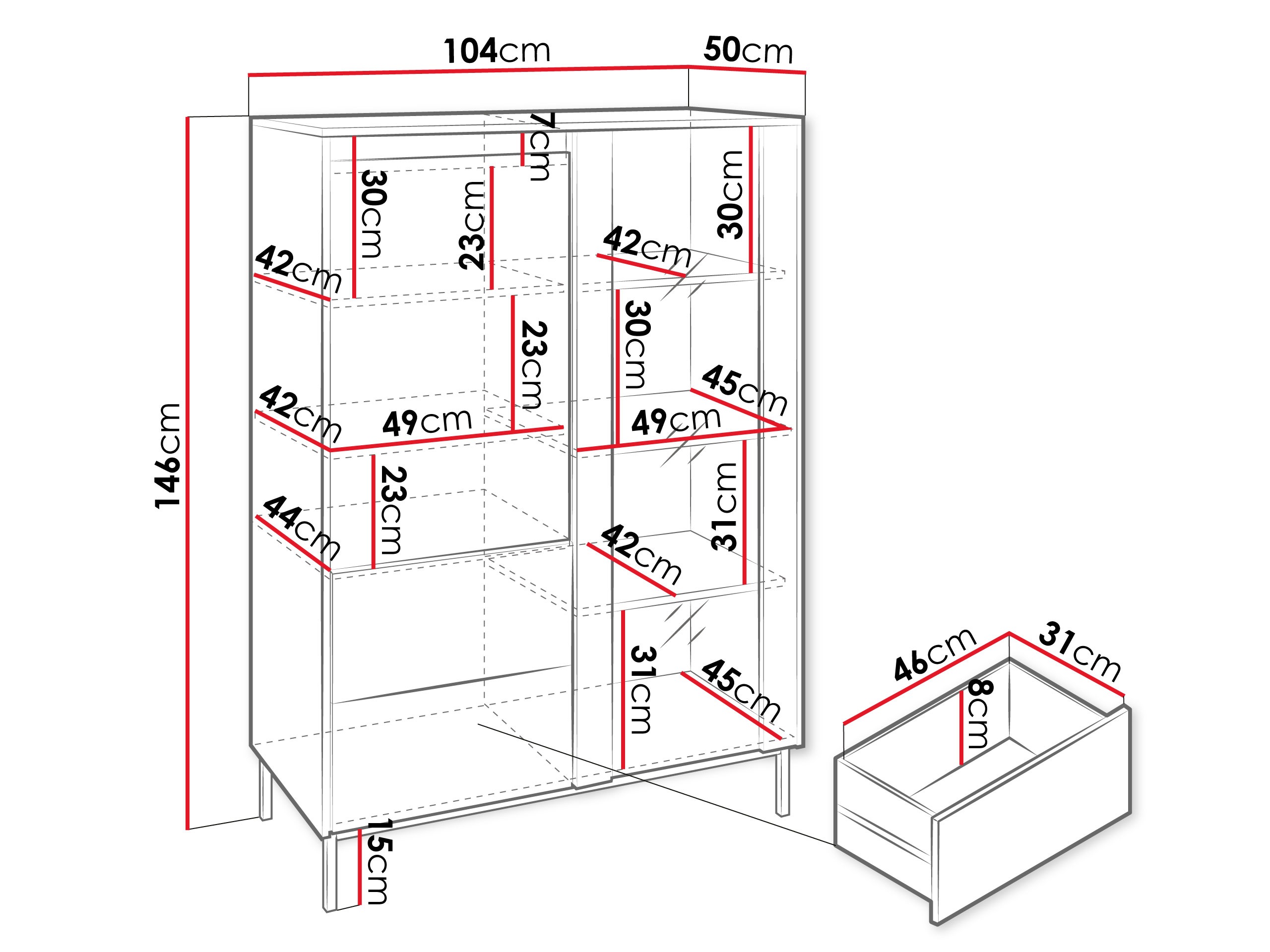 Estantería Comfivo Delruva (Blanco)