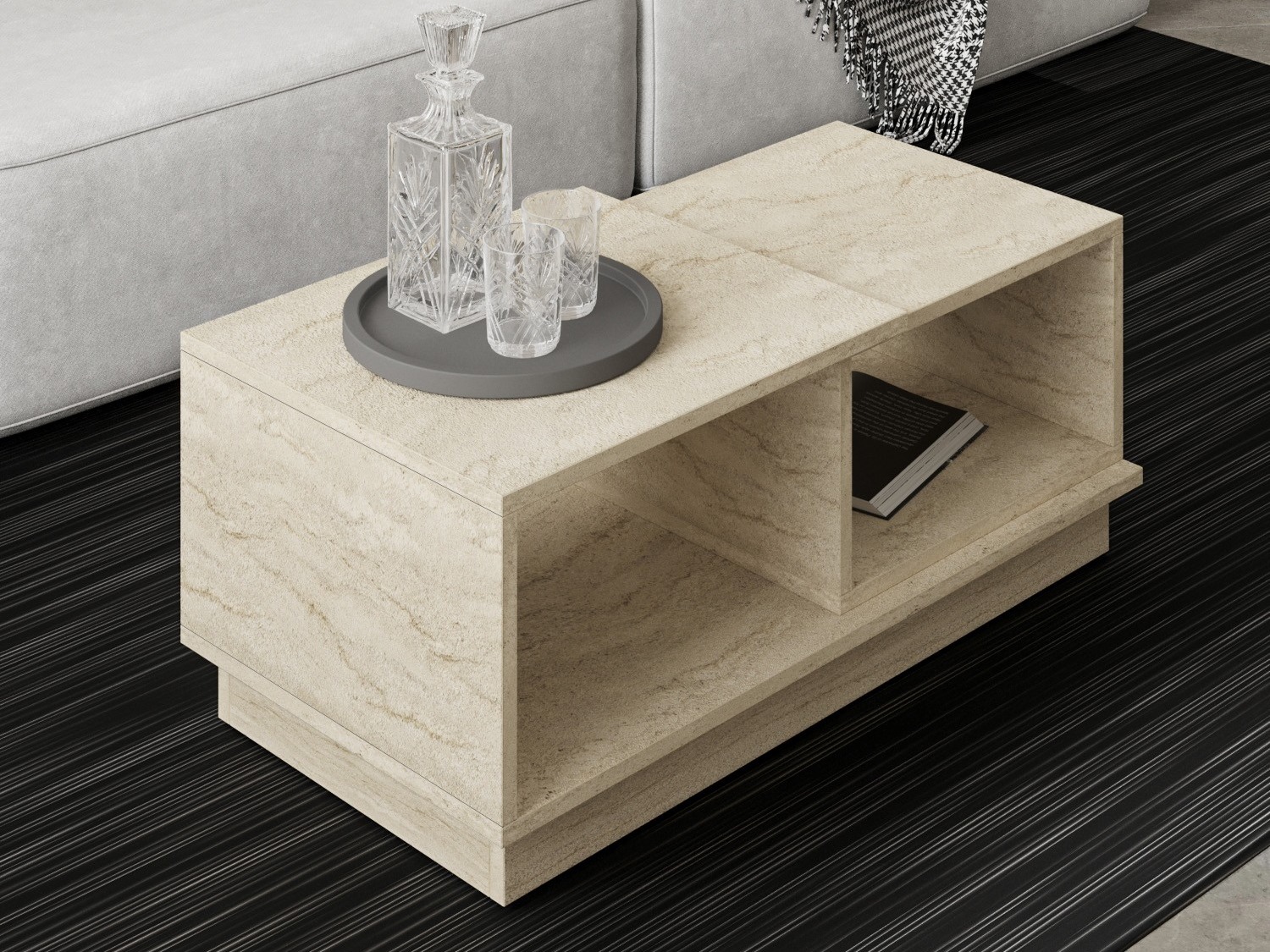 Mesa de centro Kailua 2582 (Claro Travertine)