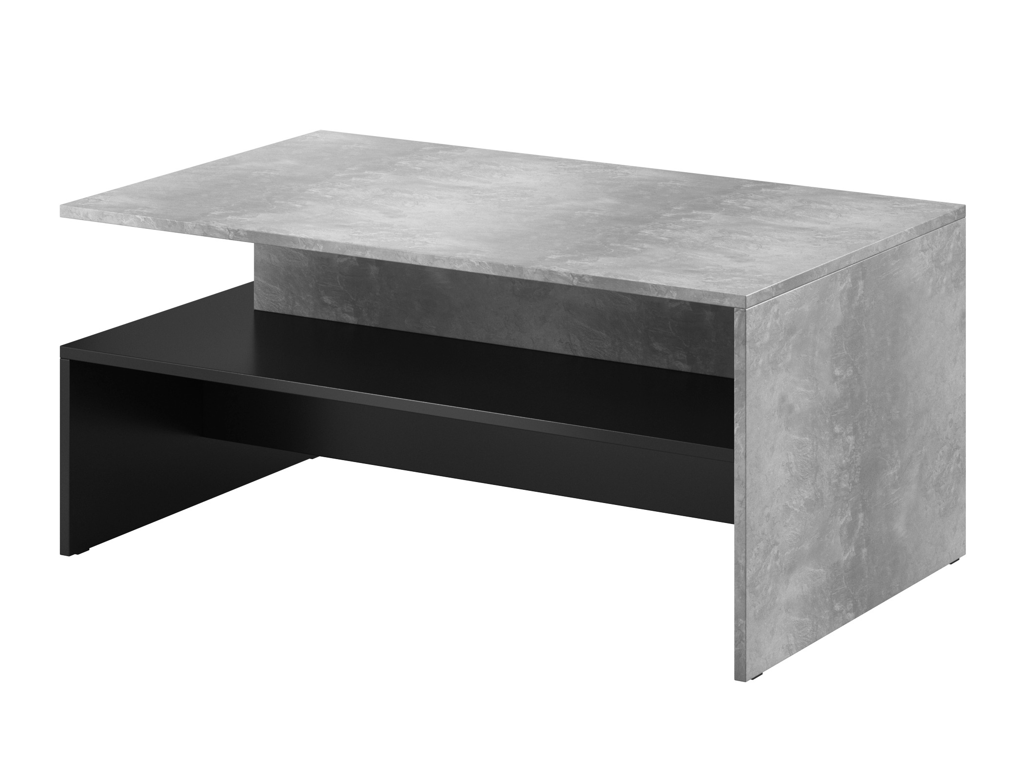 Mesa de centro Serodeu 103 (Hormigón + Negro)
