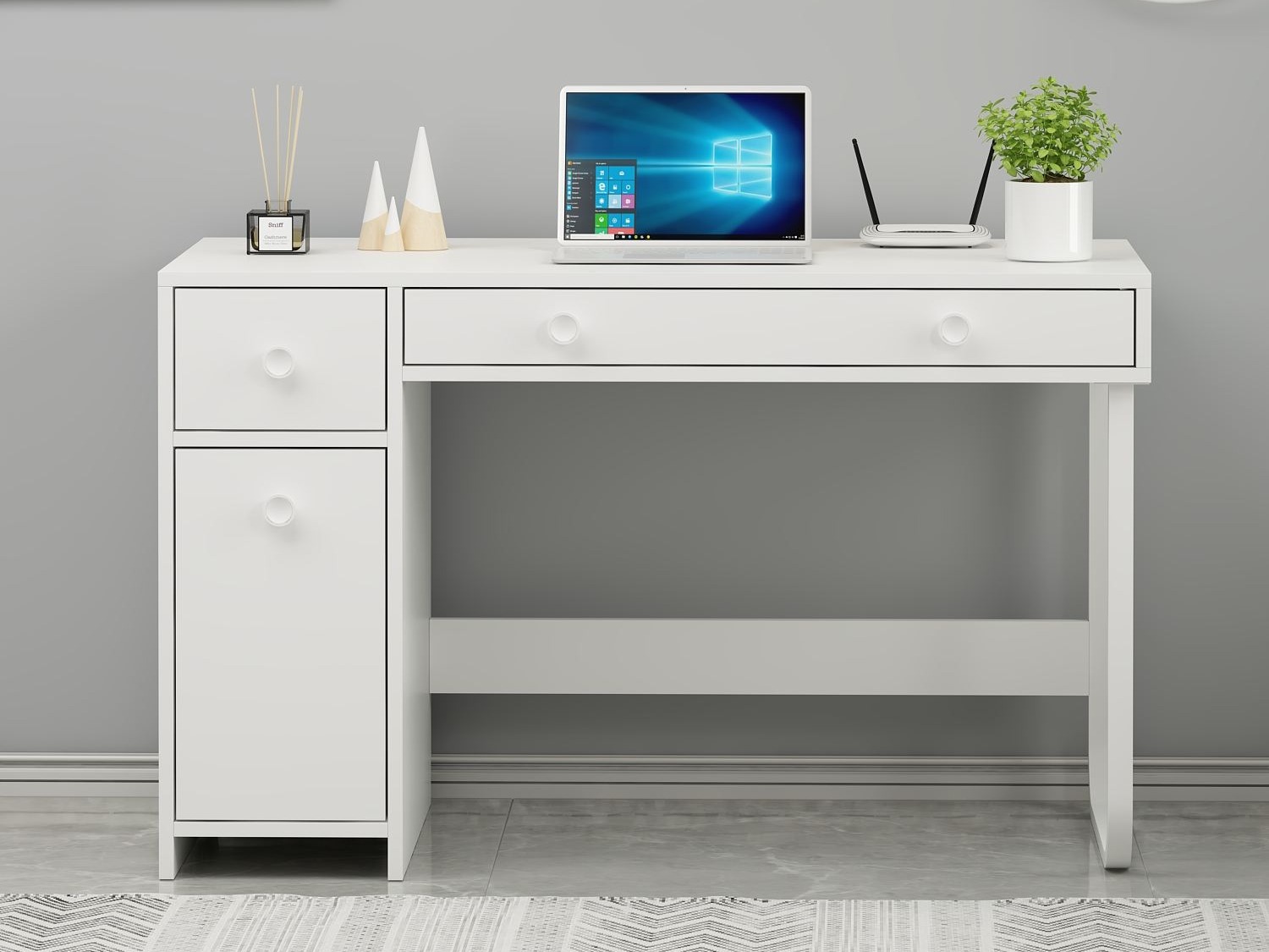 Mesa de oficina Kailua 2583 (Blanco)