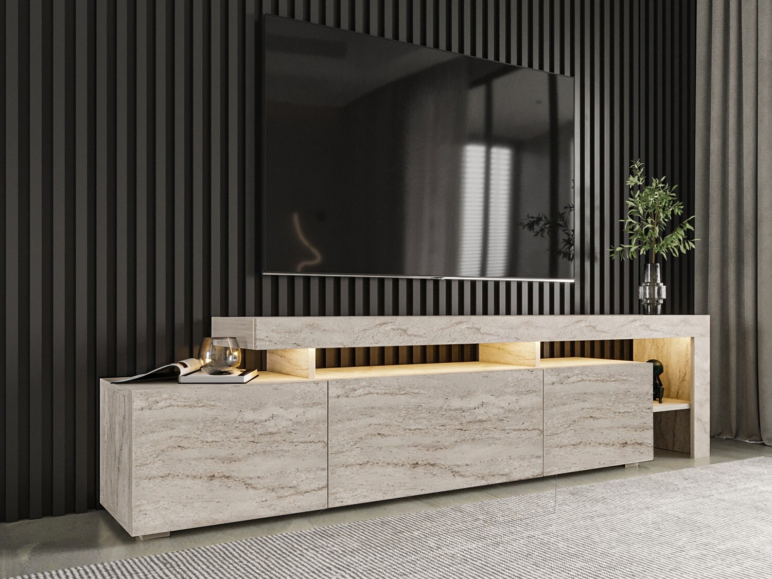 Mueble TV Kailua 292 (Travertino claro)