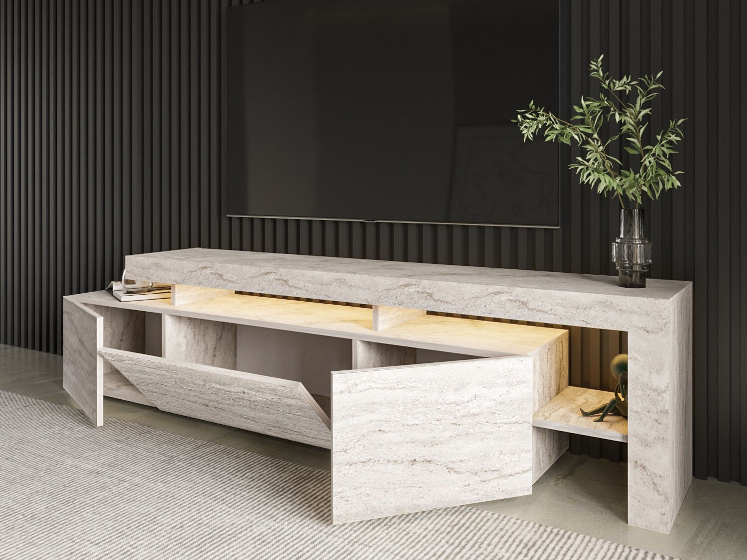 Mueble TV Kailua 292 (Travertino claro)