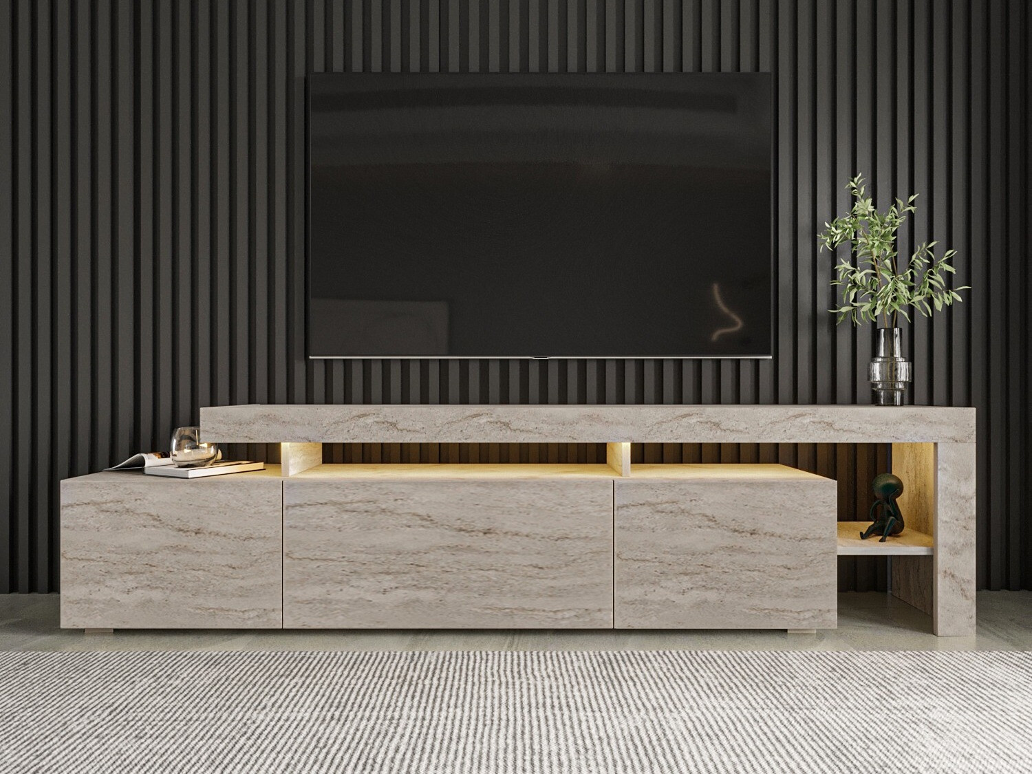 Mueble TV Kailua 292 (Travertino claro)