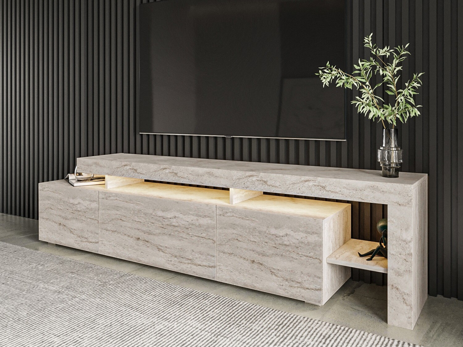 Mueble TV Kailua 292 (Travertino claro)